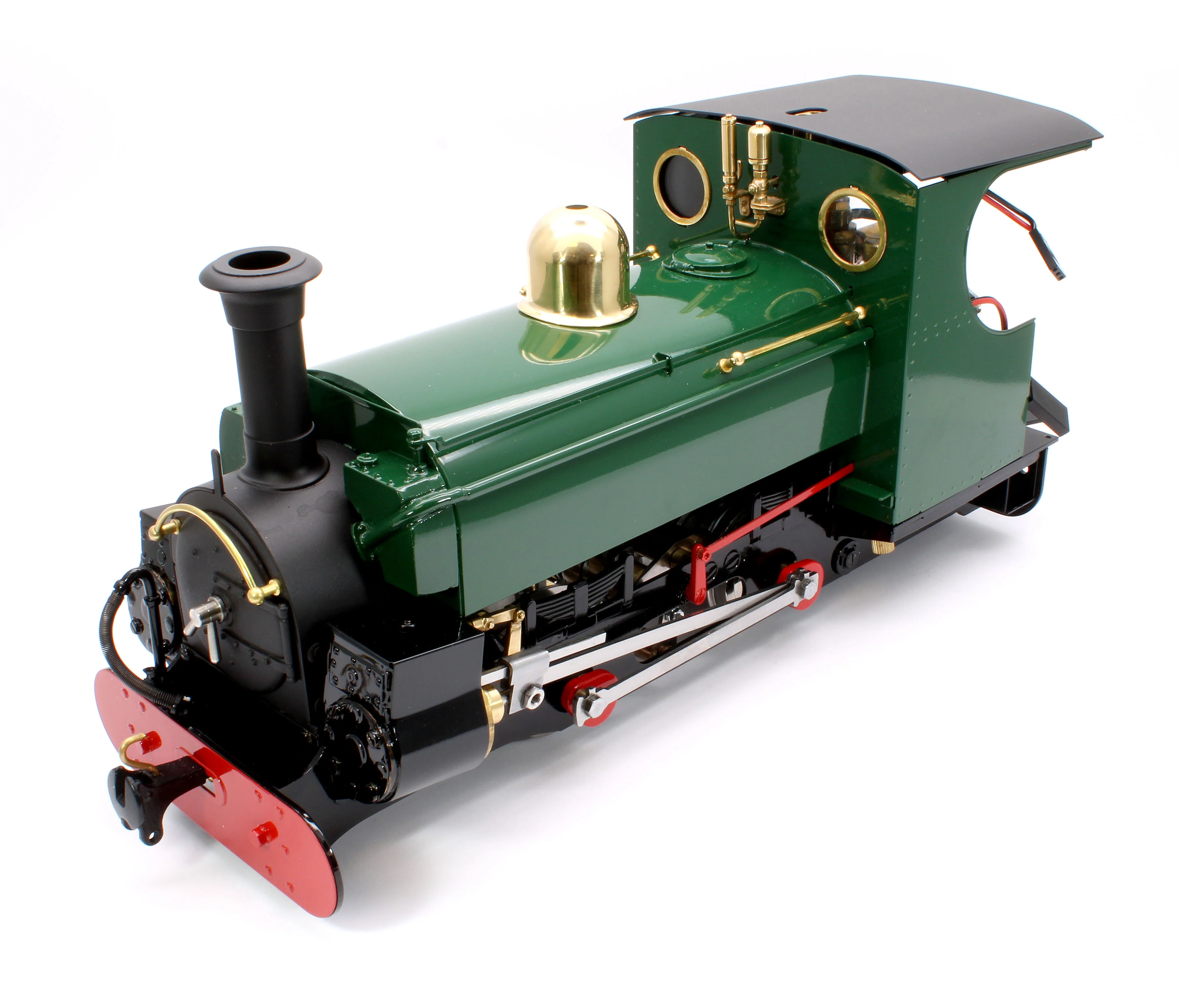 LINR-GREEN-NI 0-4-0 Saddle Tank 'Linda (Mk2) Mid Brunswick Green (Radio Control, Uninsulated Wheels) Steam Locomotive - Image 12