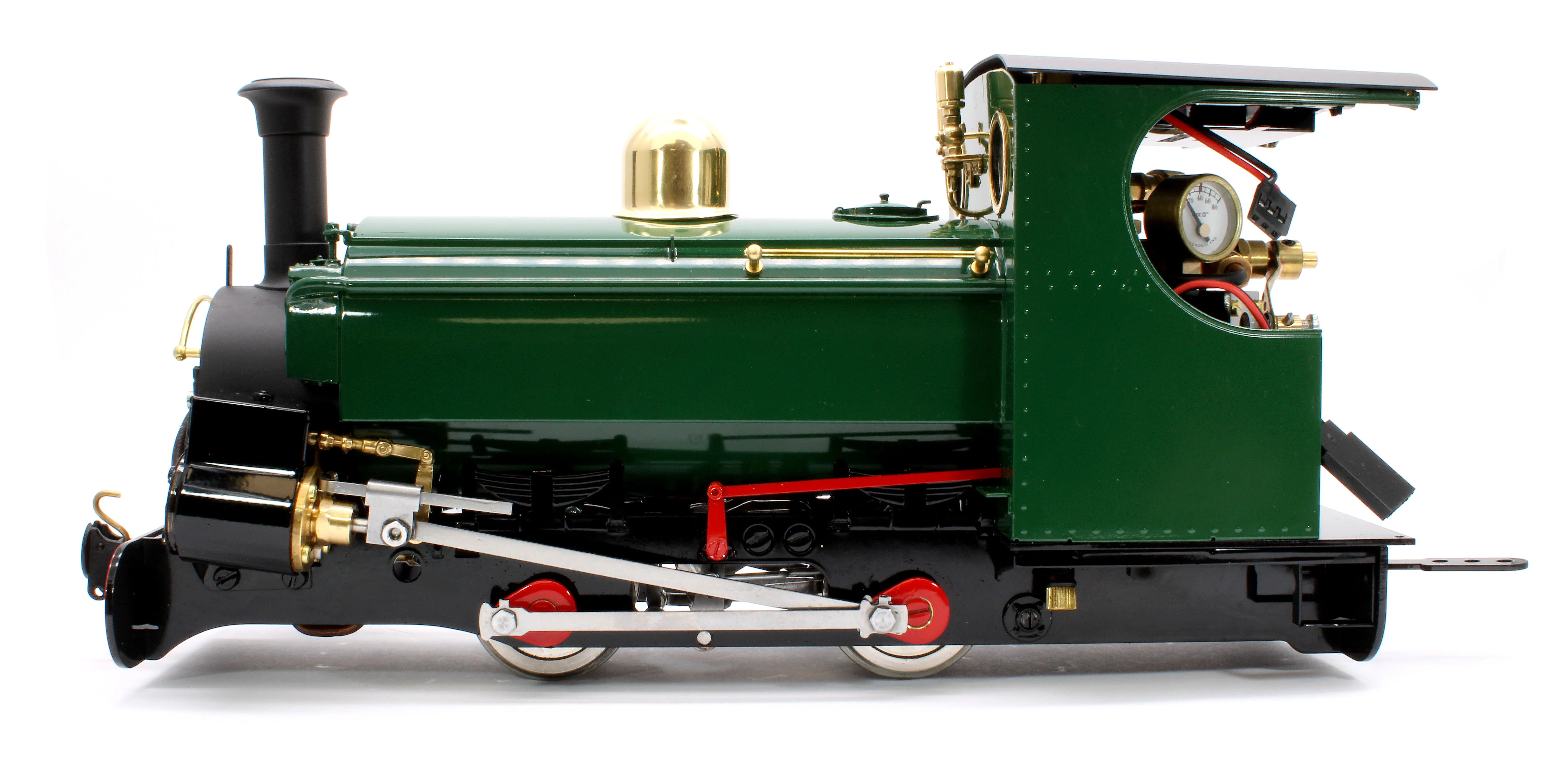 LINR-GREEN-NI 0-4-0 Saddle Tank 'Linda (Mk2) Mid Brunswick Green (Radio Control, Uninsulated Wheels) Steam Locomotive - Image 3