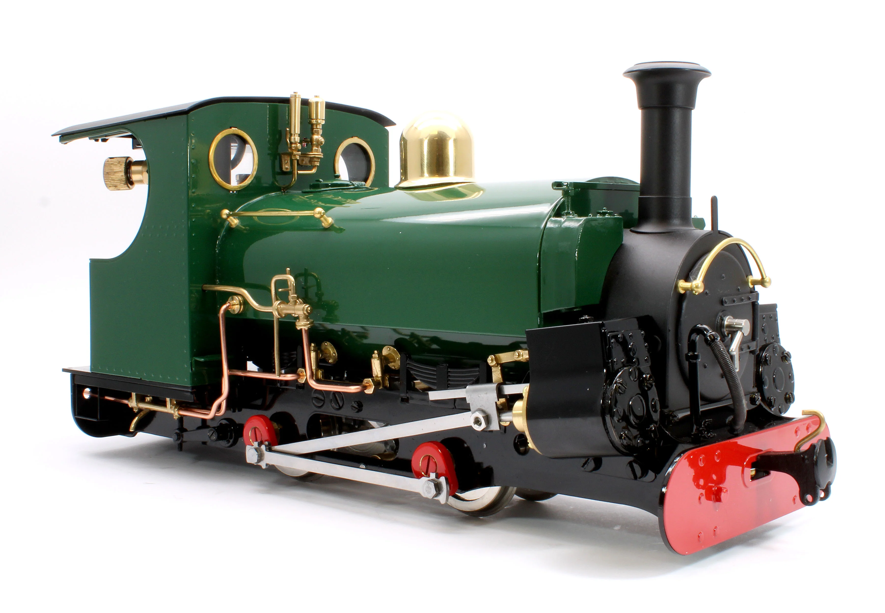 LINR-GREEN-NI 0-4-0 Saddle Tank 'Linda (Mk2) Mid Brunswick Green (Radio Control, Uninsulated Wheels) Steam Locomotive - Image 7