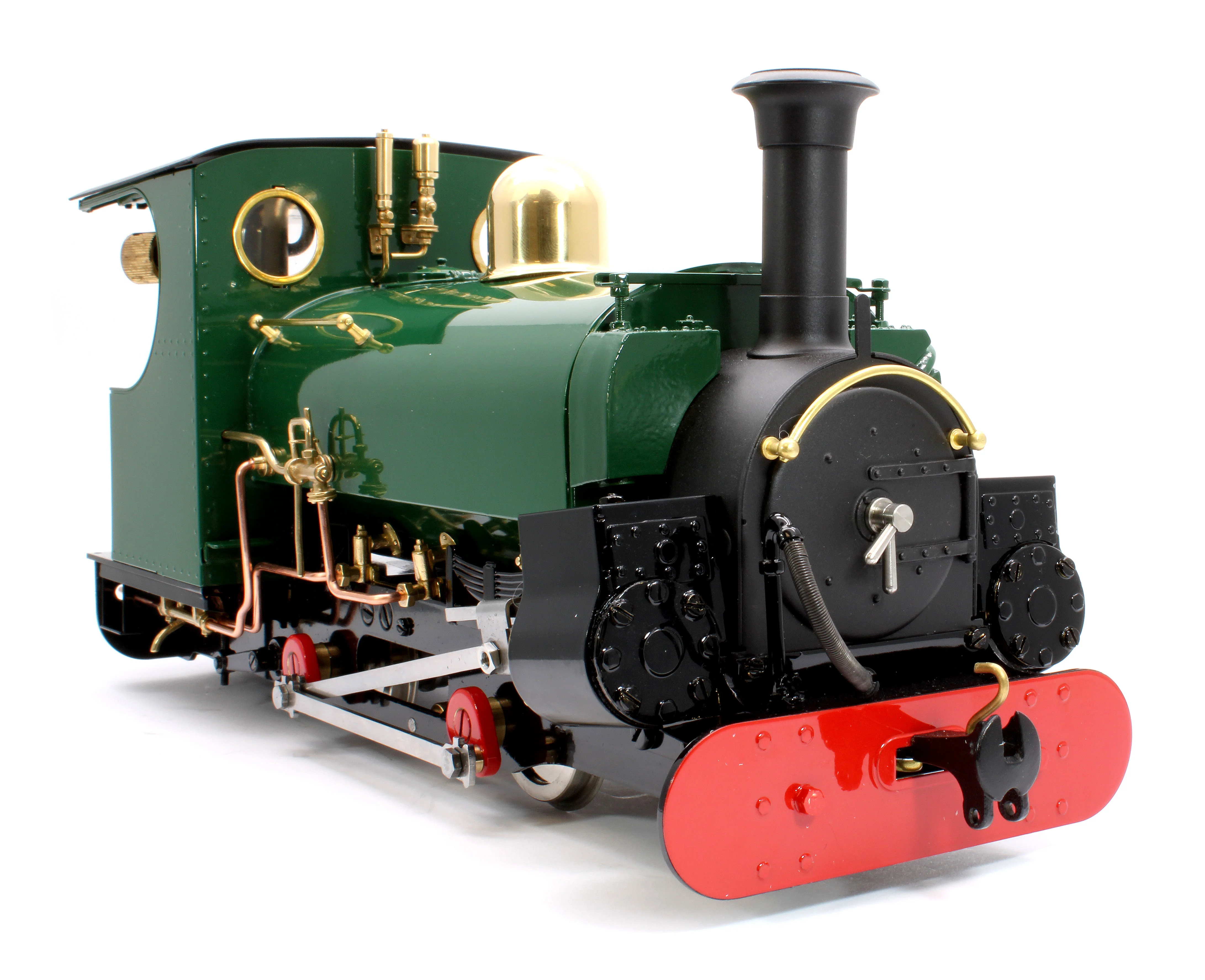LINR-GREEN-NI 0-4-0 Saddle Tank 'Linda (Mk2) Mid Brunswick Green (Radio Control, Uninsulated Wheels) Steam Locomotive - Image 8