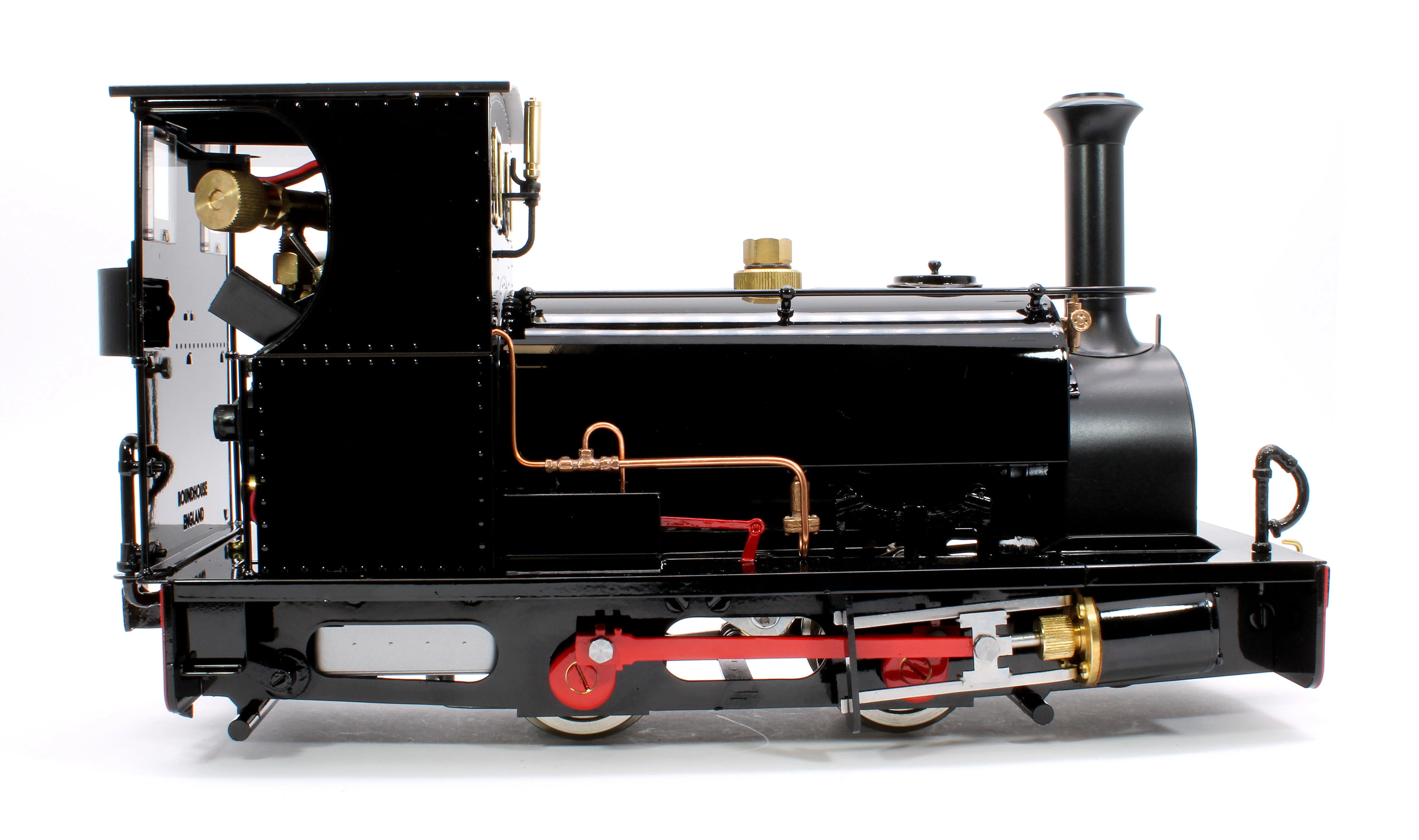 LRC-BLACK-I 0-4-0 Hunslet Saddle Tank 'Lilla' Black (Radio Control, Insulated Wheels) Steam Locomotive - Image 5