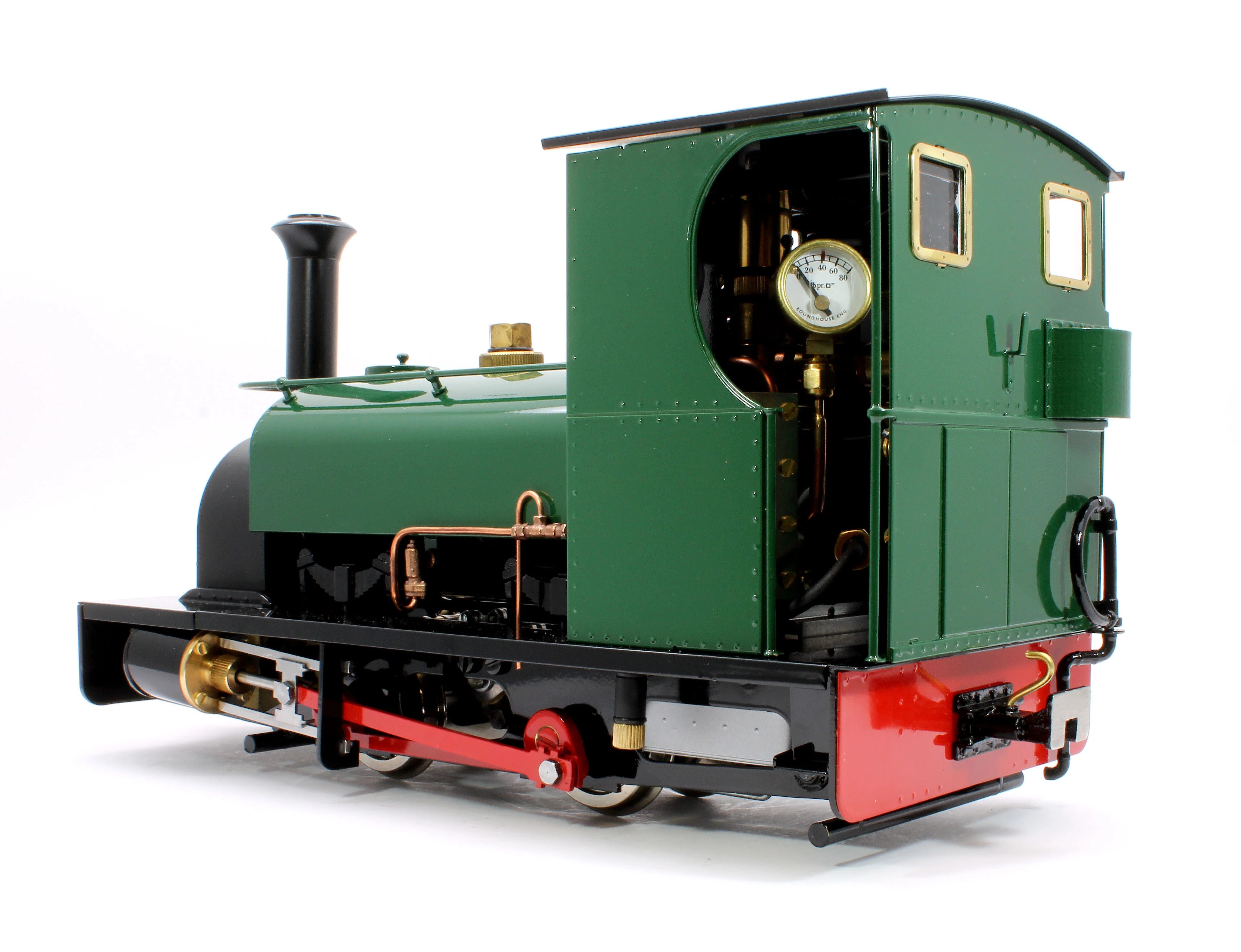 LRC-GREEN-I 0-4-0 Hunslet Saddle Tank 'Lilla' Mid Brunswick Green (Radio Control, Insulated Wheels) Steam Locomotive - Image 3