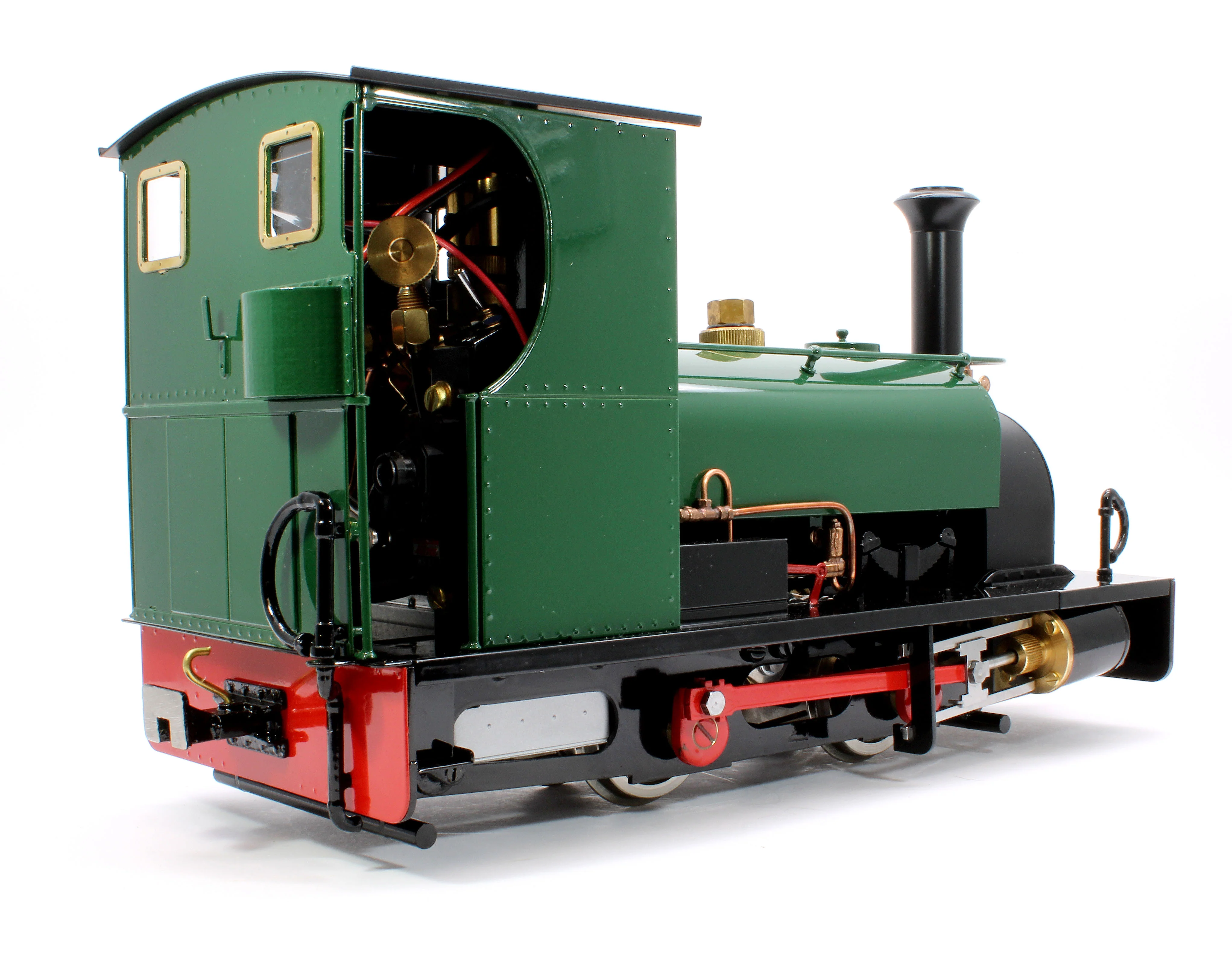 LRC-GREEN-I 0-4-0 Hunslet Saddle Tank 'Lilla' Mid Brunswick Green (Radio Control, Insulated Wheels) Steam Locomotive - Image 4