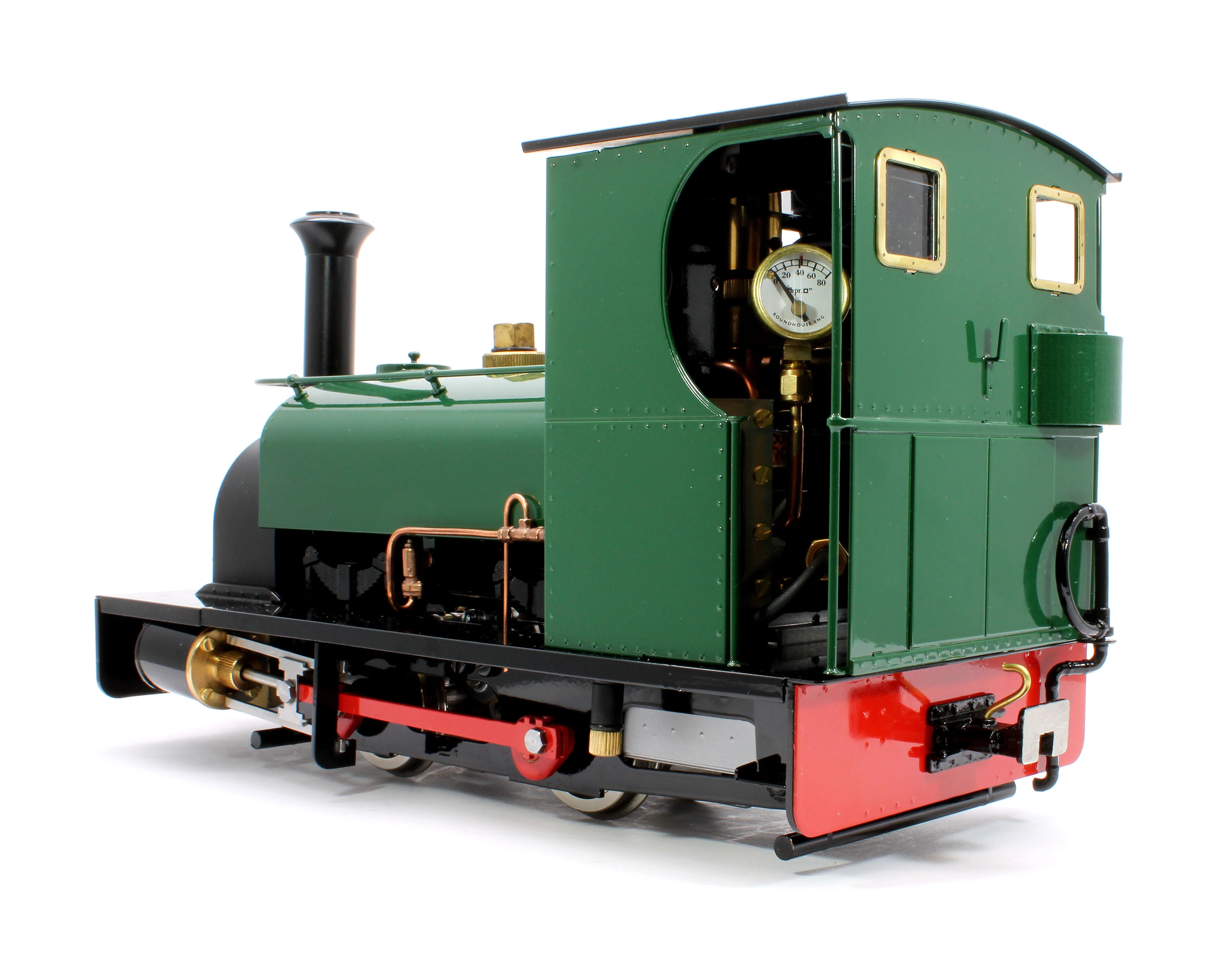 LRC-GREEN-I 0-4-0 Hunslet Saddle Tank 'Lilla' Mid Brunswick Green (Radio Control, Insulated Wheels) Steam Locomotive - Image 8