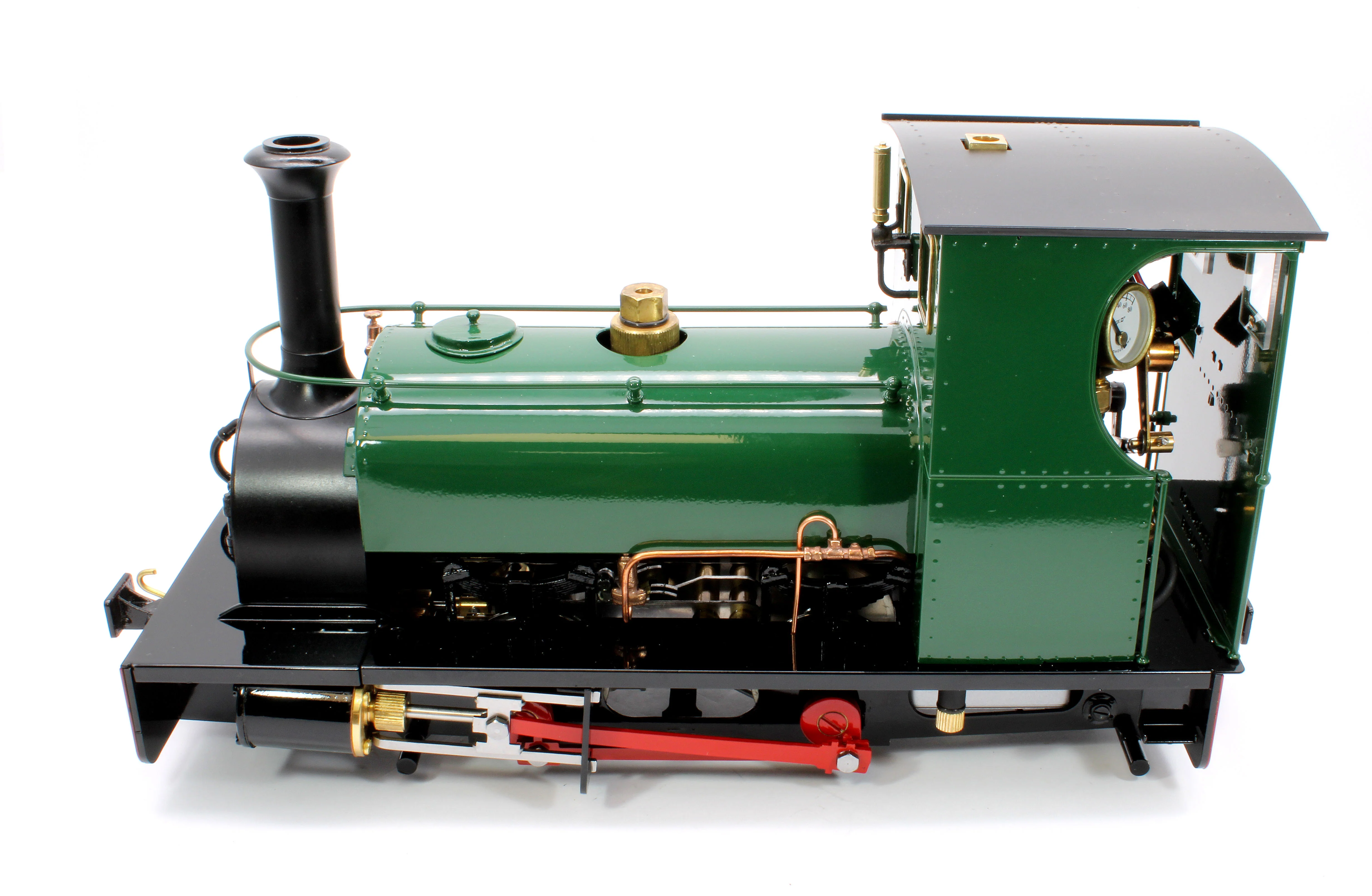 LRC-GREEN-I 0-4-0 Hunslet Saddle Tank 'Lilla' Mid Brunswick Green (Radio Control, Insulated Wheels) Steam Locomotive - Image 9