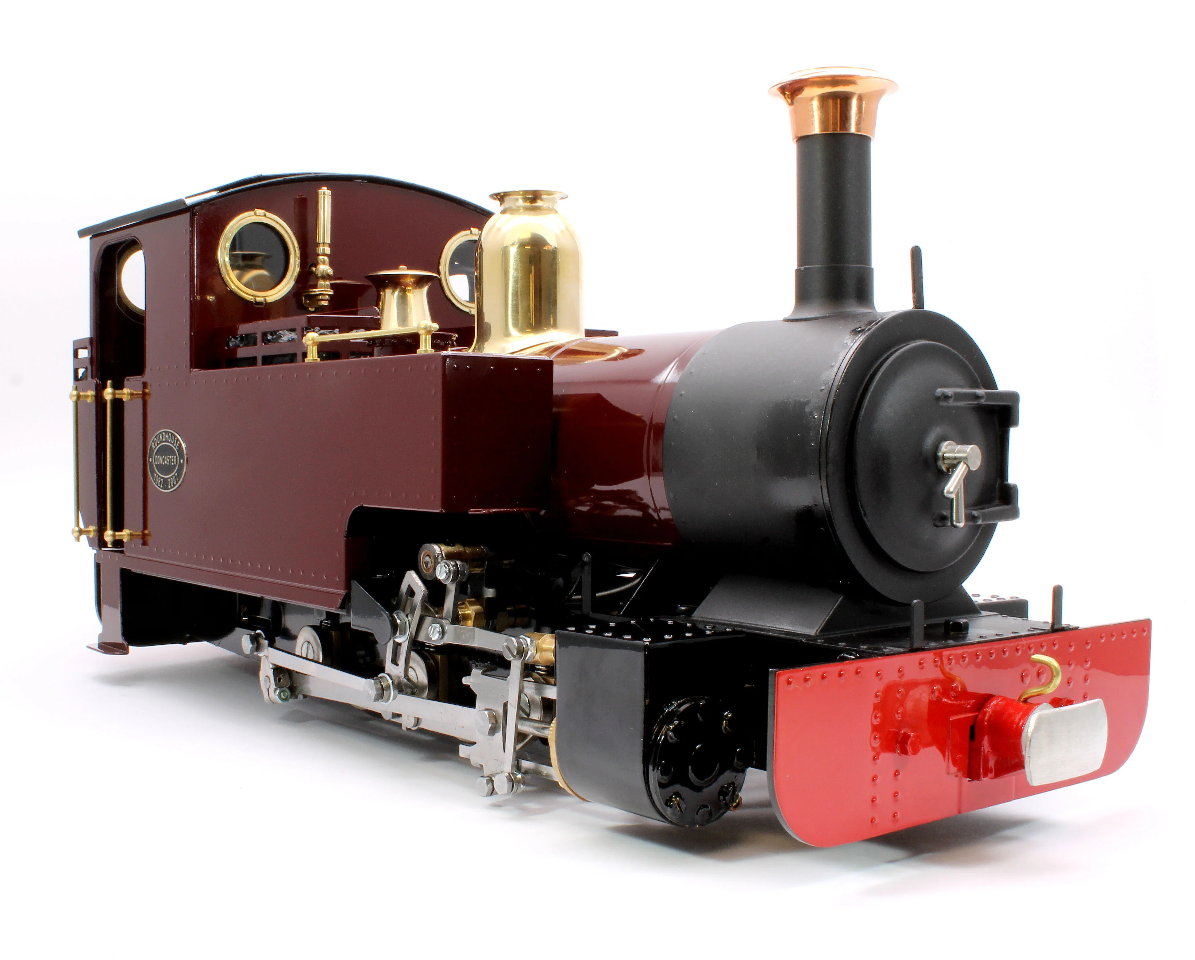 SLRC-FEM-NI 0-6-0 'Silver Lady' Fairlie Engine Maroon (Radio Control, Uninsulated Wheels) Steam Locomotive - Image 4