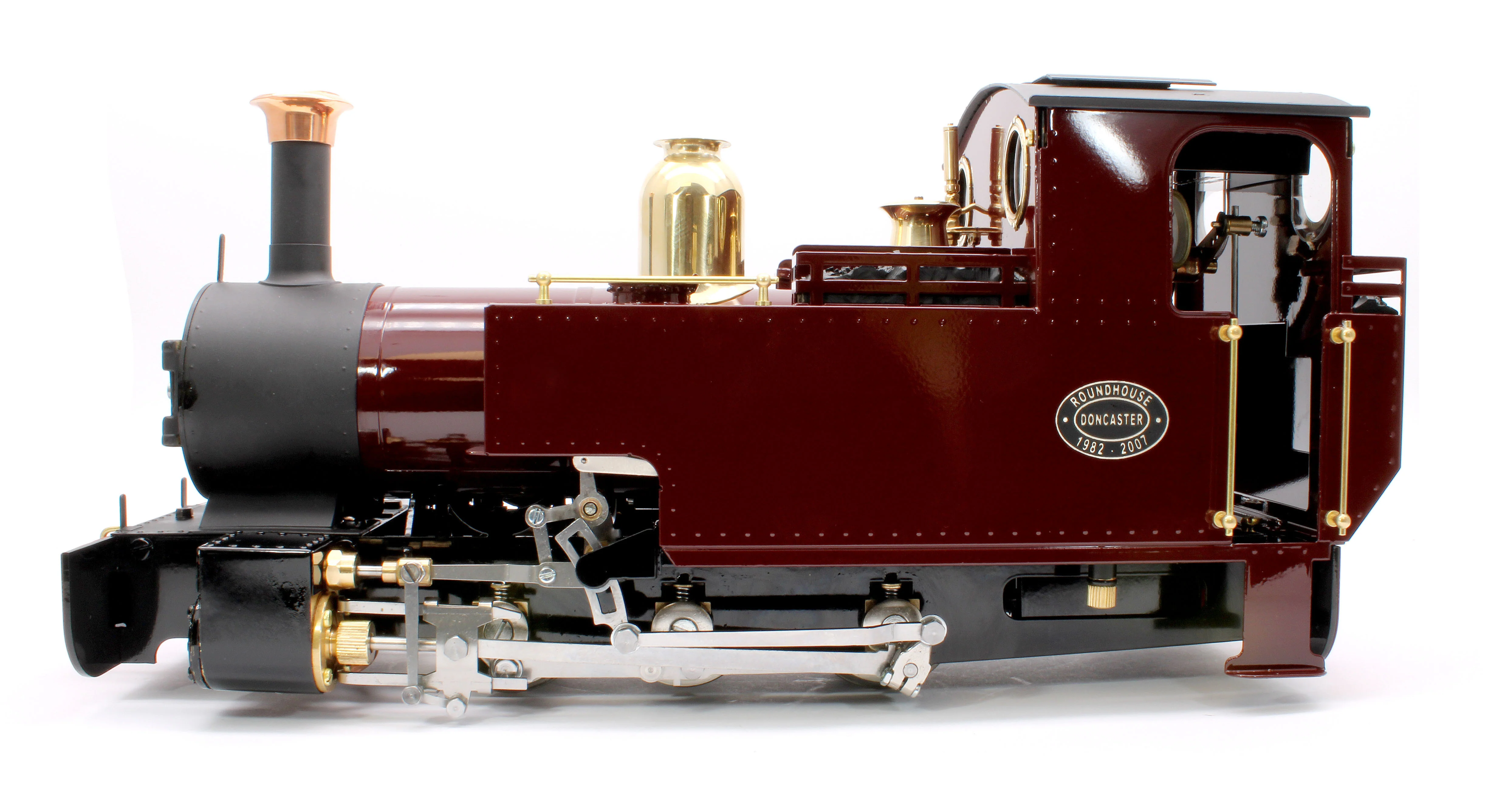 SLRC-FEM-NI 0-6-0 'Silver Lady' Fairlie Engine Maroon (Radio Control, Uninsulated Wheels) Steam Locomotive - Image 5