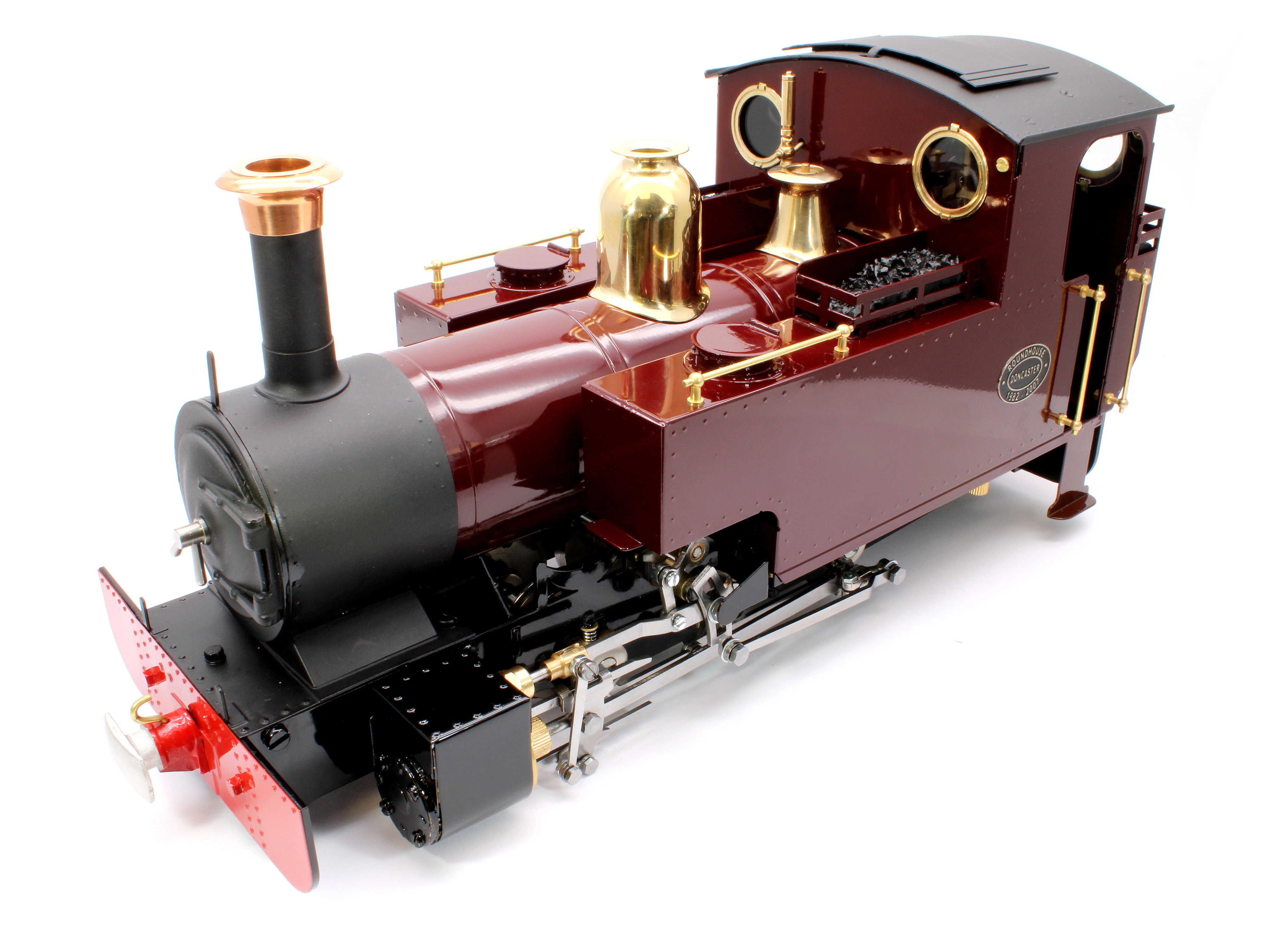 SLRC-FEM-NI 0-6-0 'Silver Lady' Fairlie Engine Maroon (Radio Control, Uninsulated Wheels) Steam Locomotive - Image 6