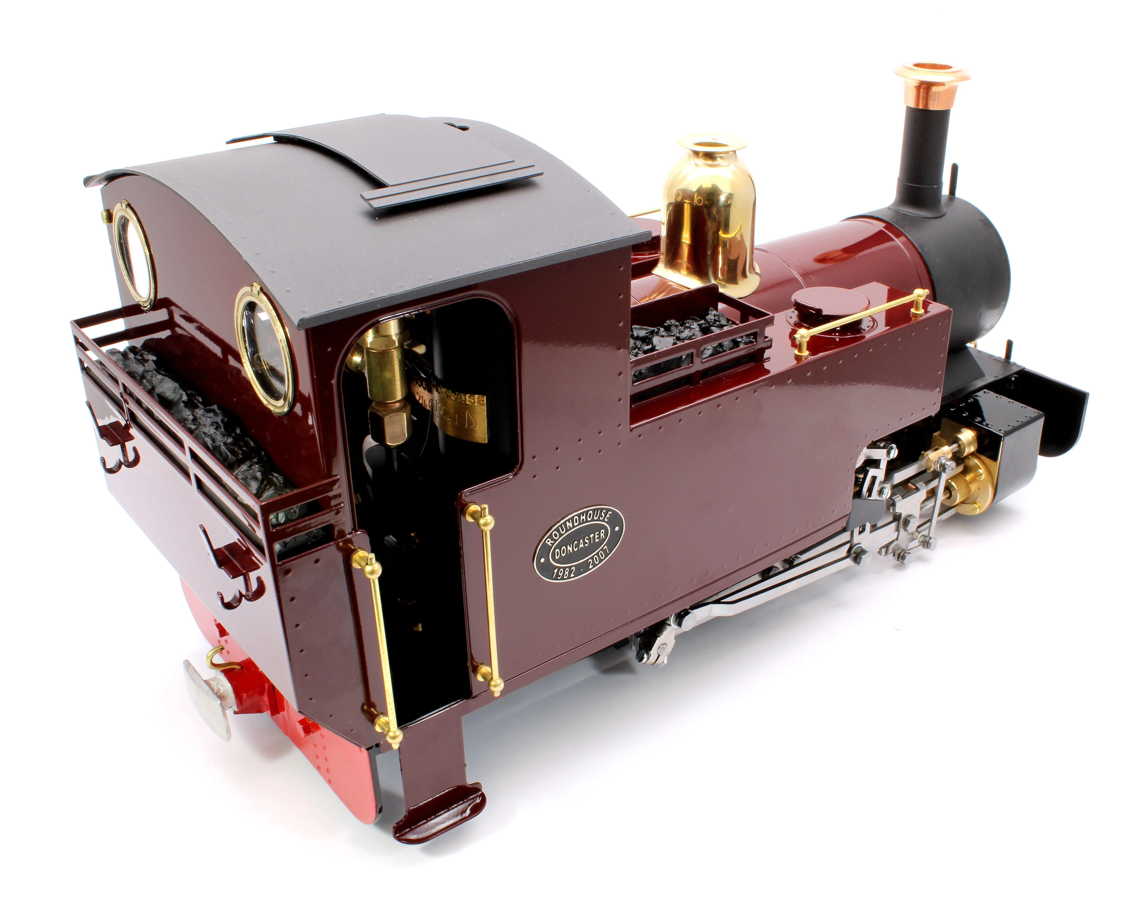 SLRC-FEM-NI 0-6-0 'Silver Lady' Fairlie Engine Maroon (Radio Control, Uninsulated Wheels) Steam Locomotive - Image 7