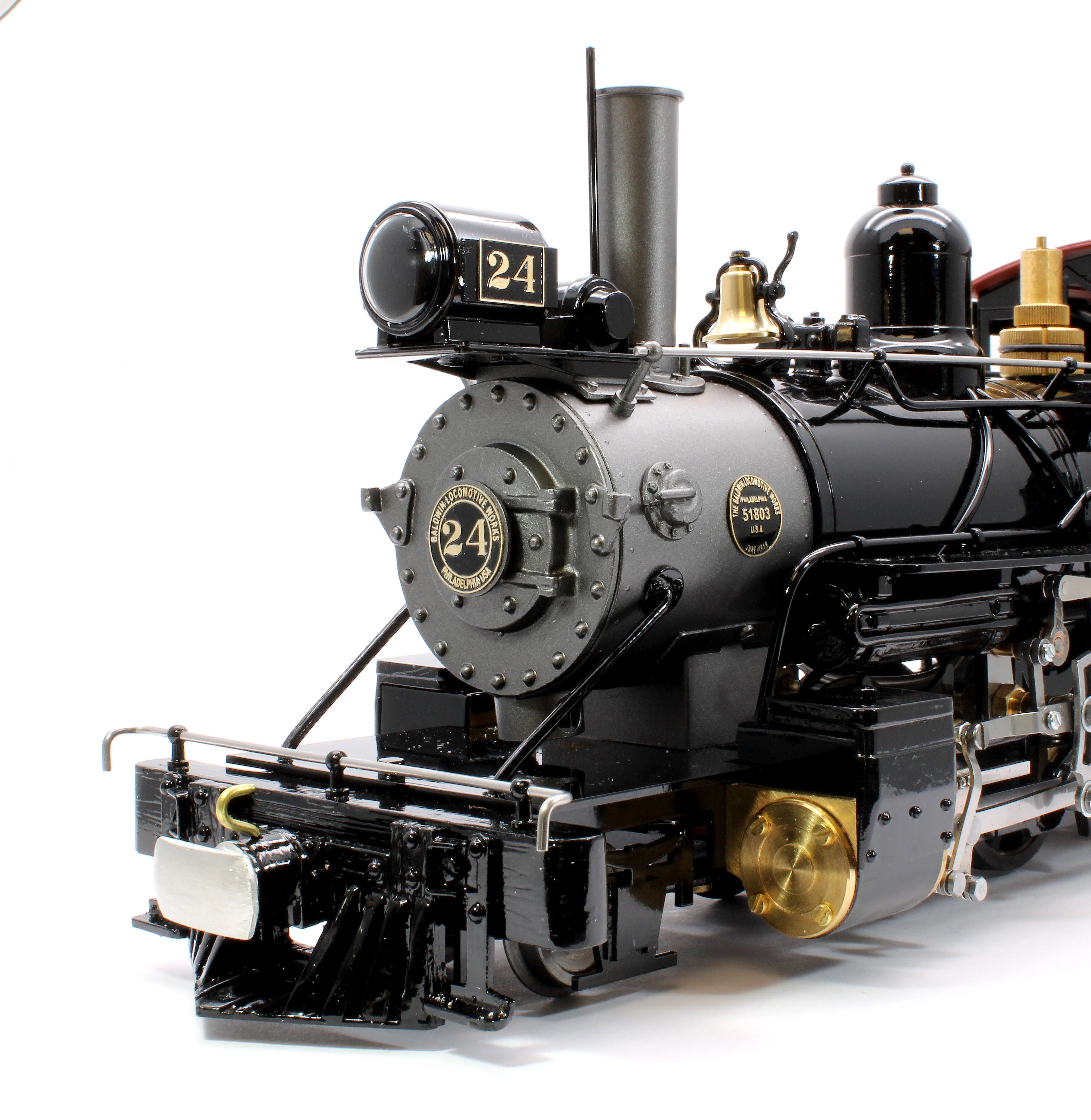SR24RC-BLACK-I 2-6-2 S.R. & R.L 'Sandy River & Rangely Lakes' No.24 Black (Radio Control, Insulated Wheels) Steam Locomotive - Image 3