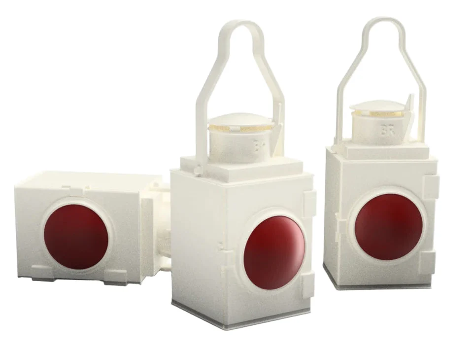 RRM009 O Gauge Vintage Tail Lamps (Pack of 12) - Unpainted Model Kit