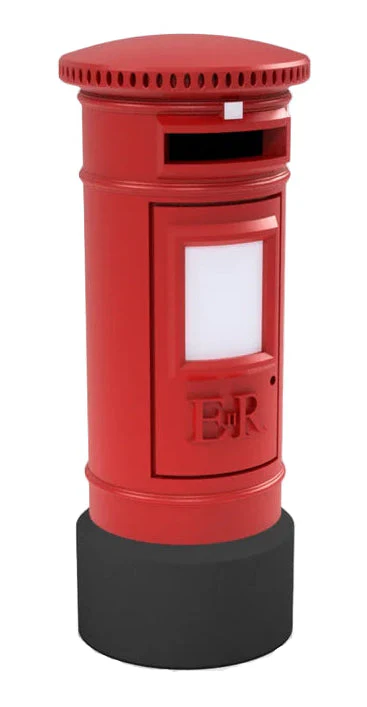 RRM041 N Gauge Postbox (Pack of 5) - Unpainted Model Kit