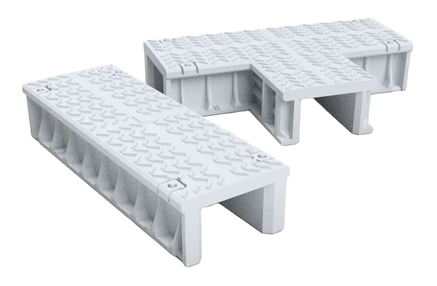 RRM049 OO Gauge Modern Cable Troughs (Single Pack) - Unpainted