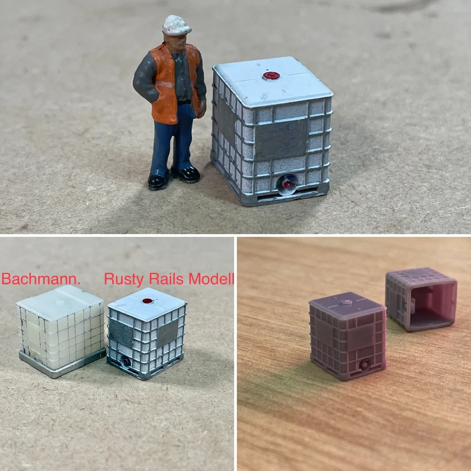 RRM071 OO Gauge IBC Tanks (Pack of 6) - Unpainted - Image 2