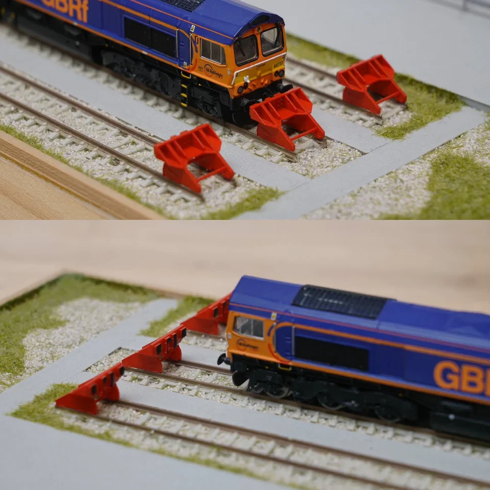RRM150 N Gauge Rawie Buffer Stop V2 (Pack of 5) - Unpainted Model Kit - Image 3