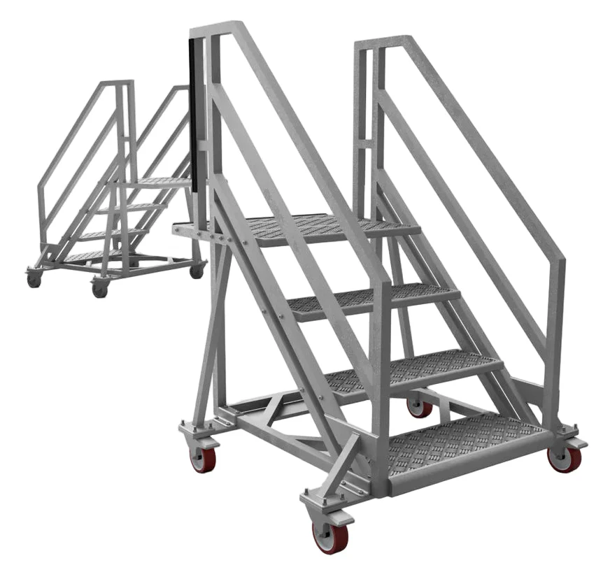 RRM164 OO Gauge Portable Steps (Pack of 2) - Unpainted Model Kit