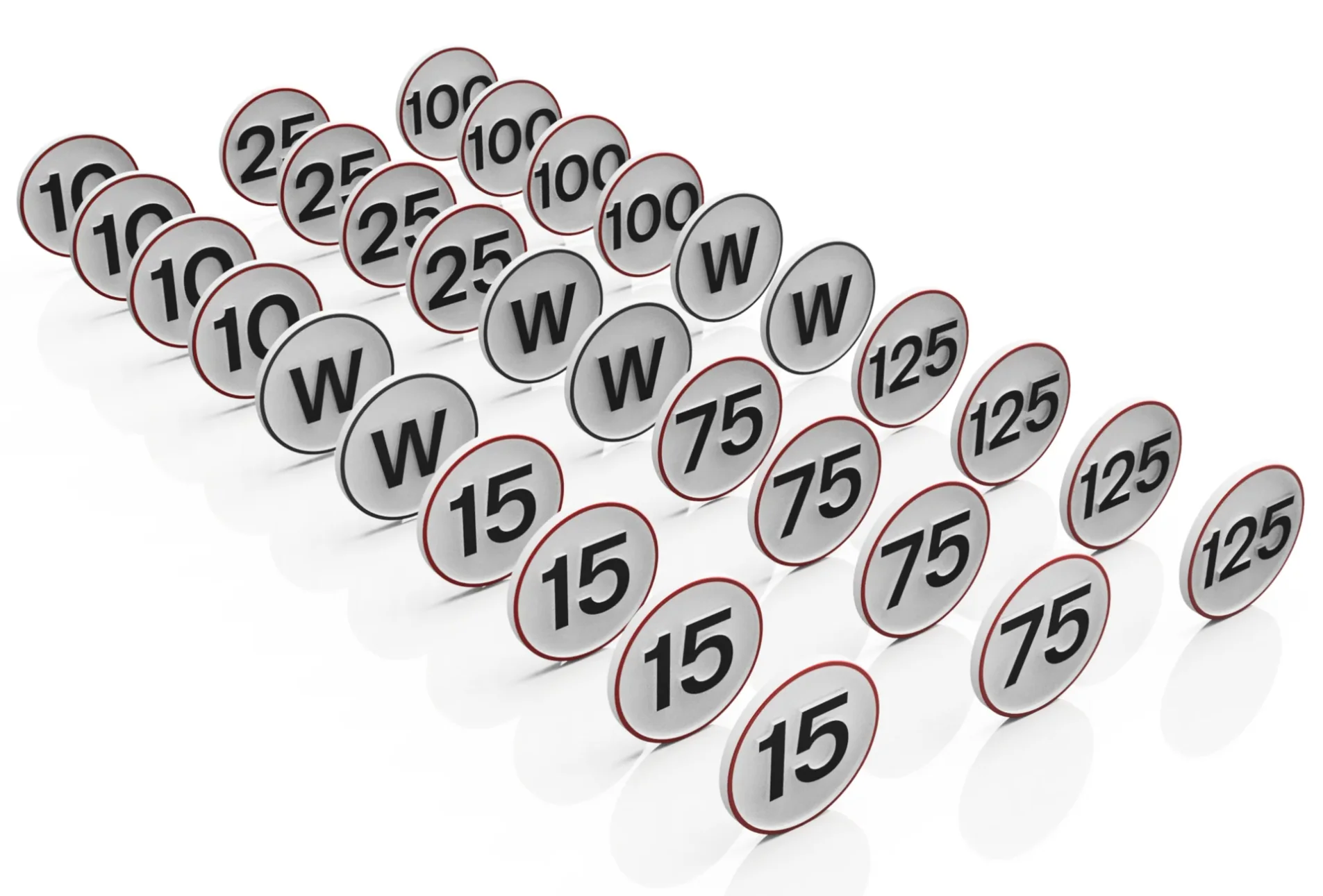 RRM170 OO Gauge Speed Signs (30 pack) - Unpainted Model Kit - Image 3