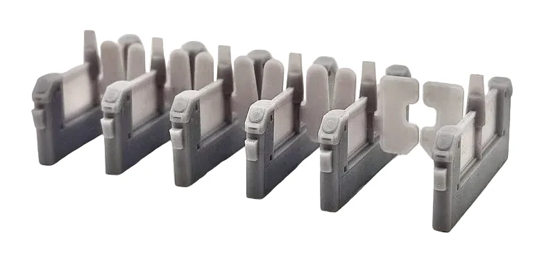 RRM171 OO Gauge Ticket Barriers (5 Channel) - Unpainted Model Kit