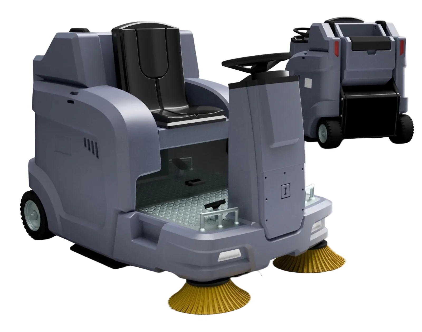RRM174 OO Gauge Ride-on Sweeper - Unpainted Model Kit - Image 4