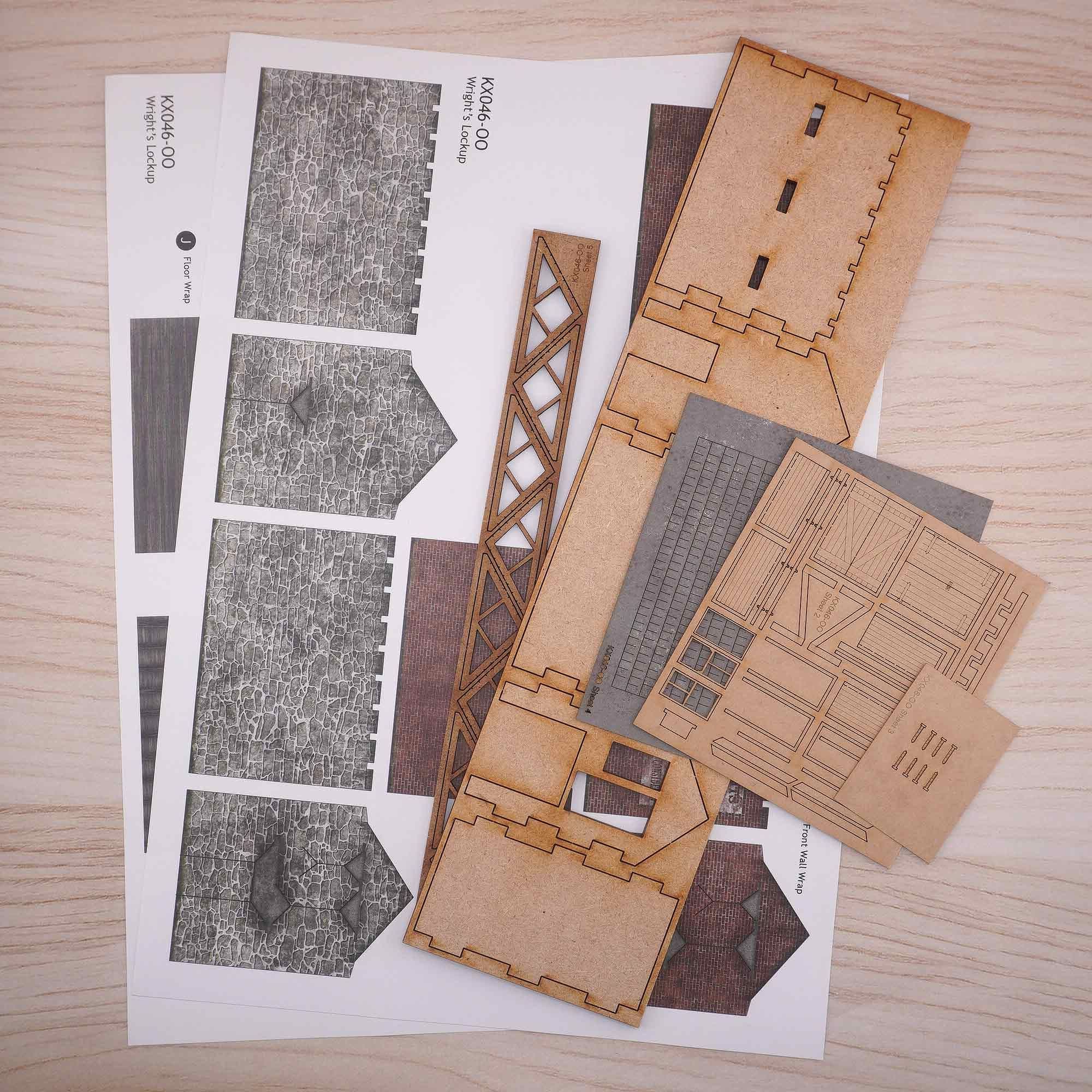 KX046 OO/HO Wright's Lock-Up model Kit - Image 4