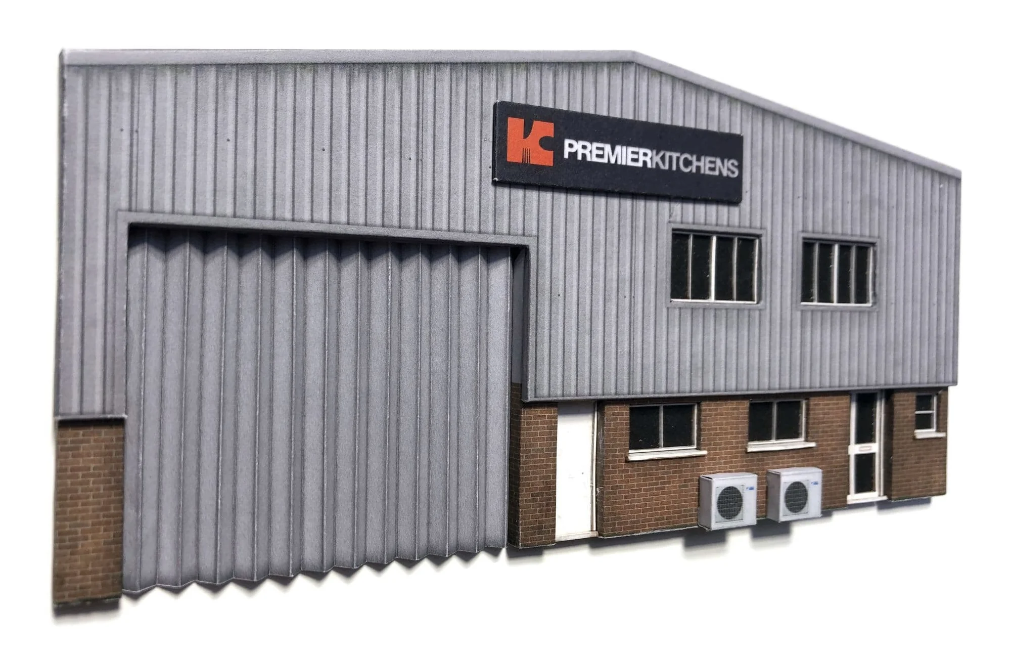 KX060 OO Low Relief Modern Industrial Unit Model Kit - Image 3