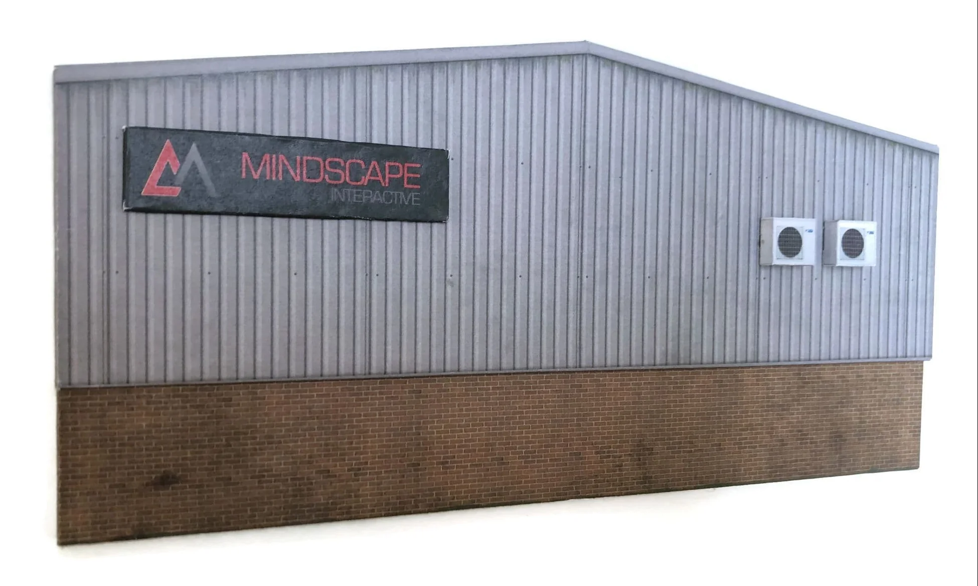 KX061 OO Low Relief Modern Industrial Unit Rear Wall Model Kit - Image 2
