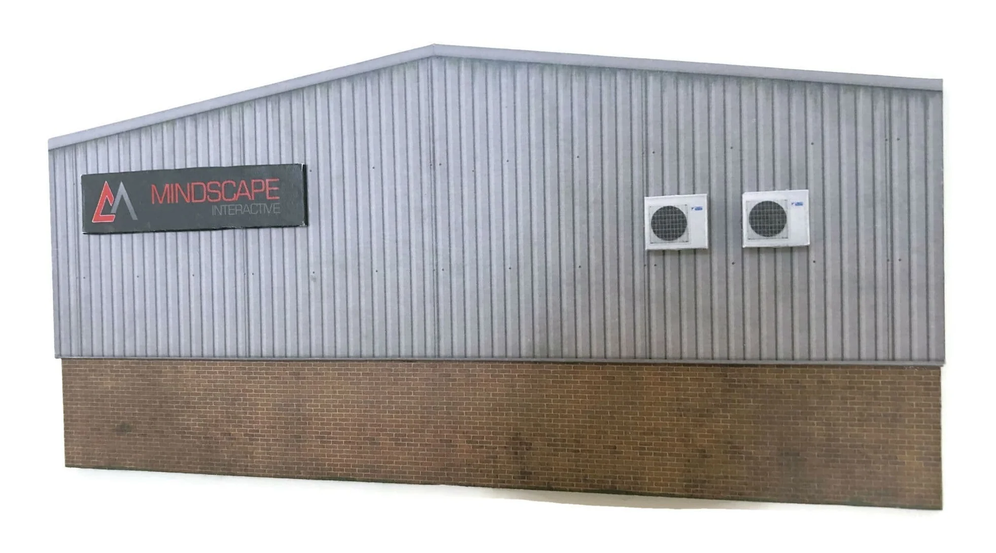 KX061 OO Low Relief Modern Industrial Unit Rear Wall Model Kit - Image 3