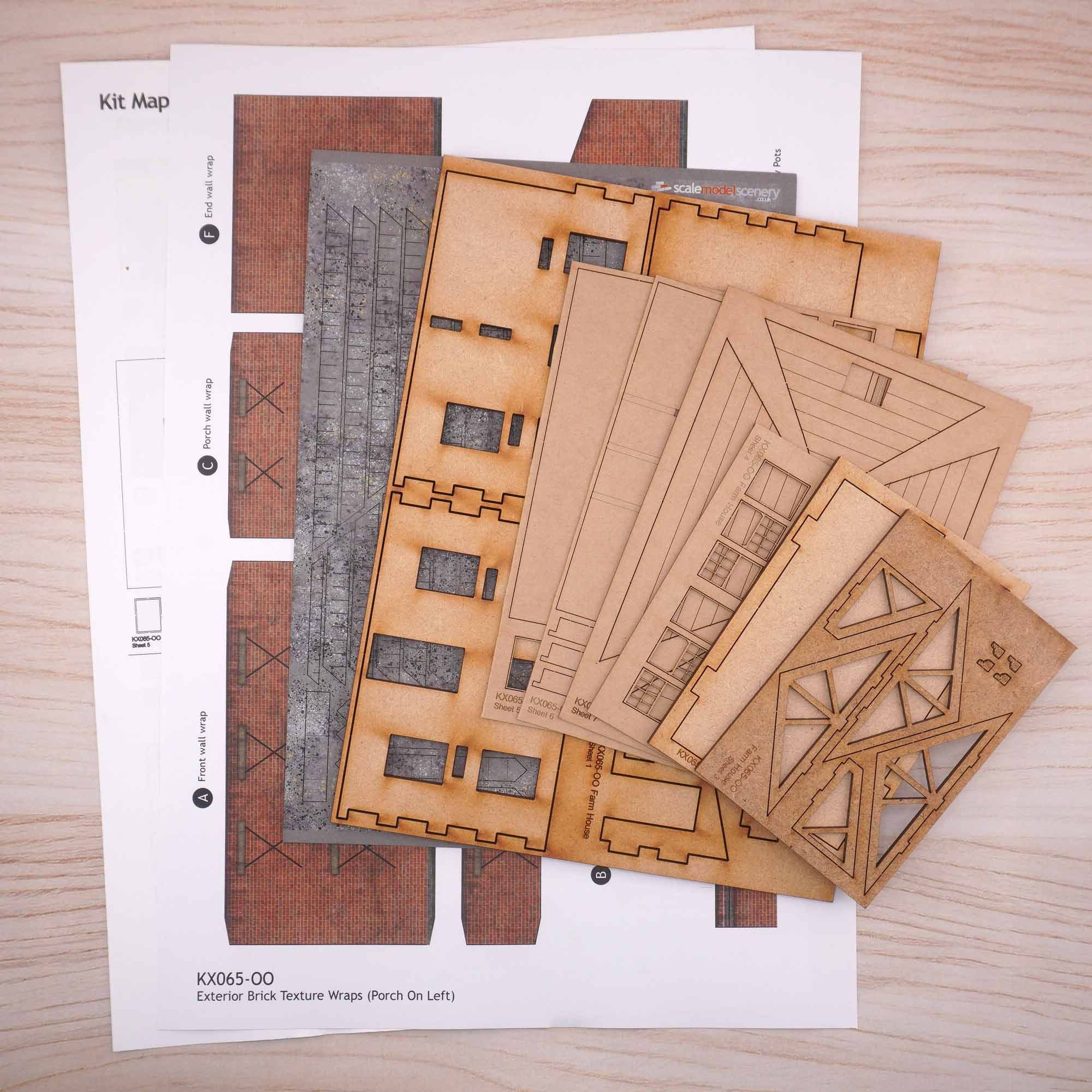 KX065 OO/HO Farmhouse Model Kit - Image 4