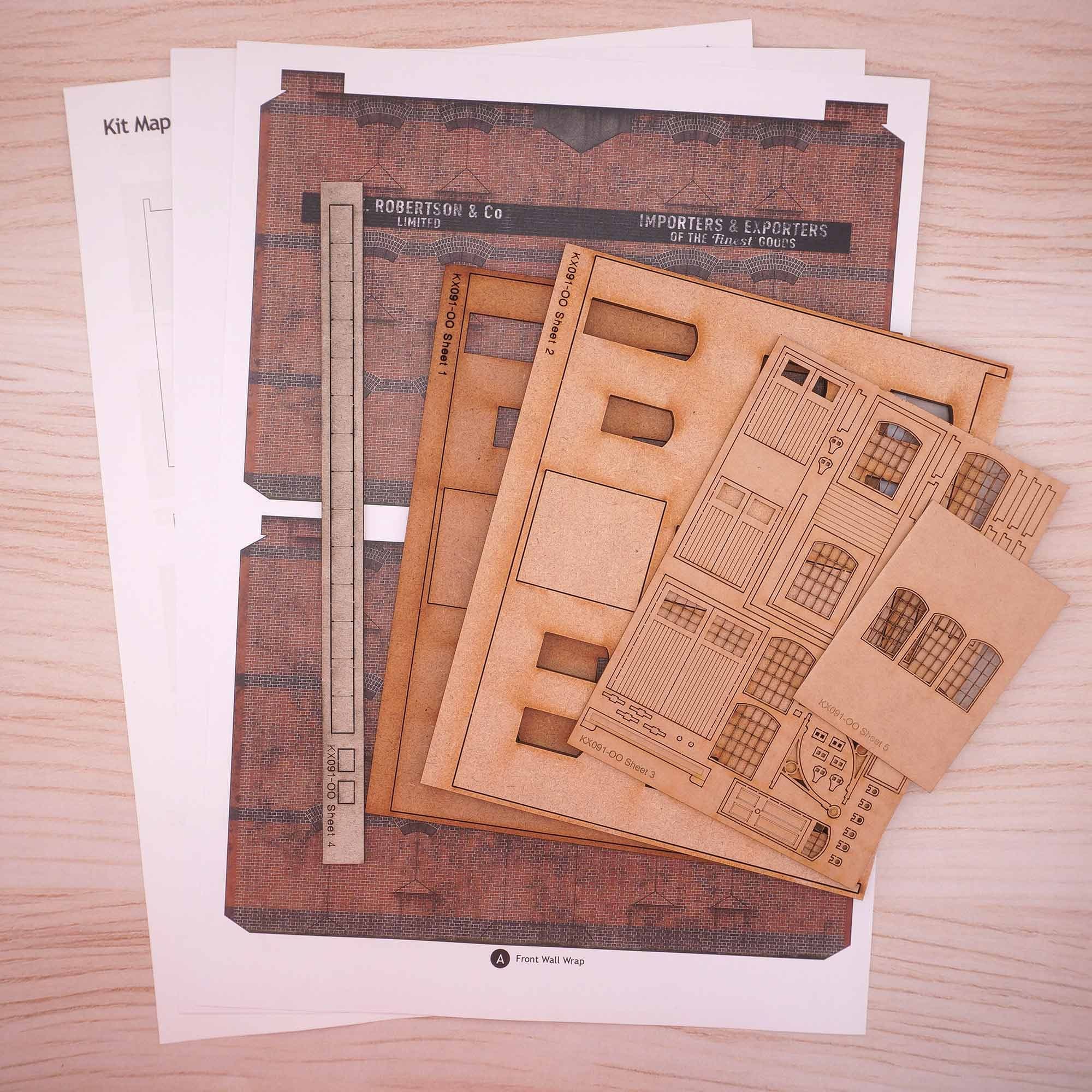 KX091 OO Ultra-Low Relief Bonded Warehouse Model Kit - Image 4
