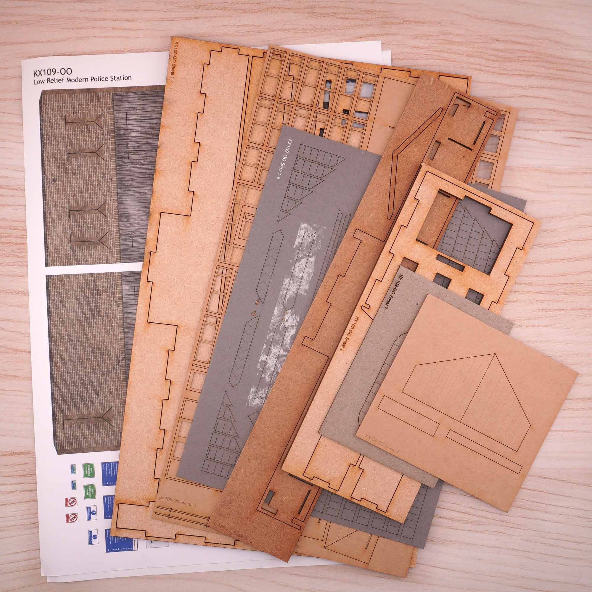 KX109 Low Relief Police Station Model Kit - Image 5