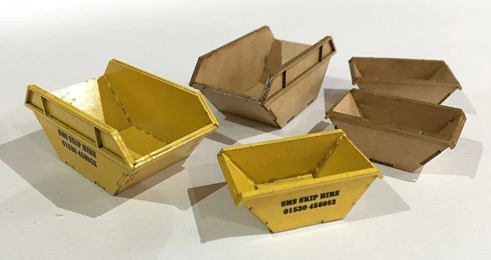 LX110 Rubbish Skips Model Kit - Image 2