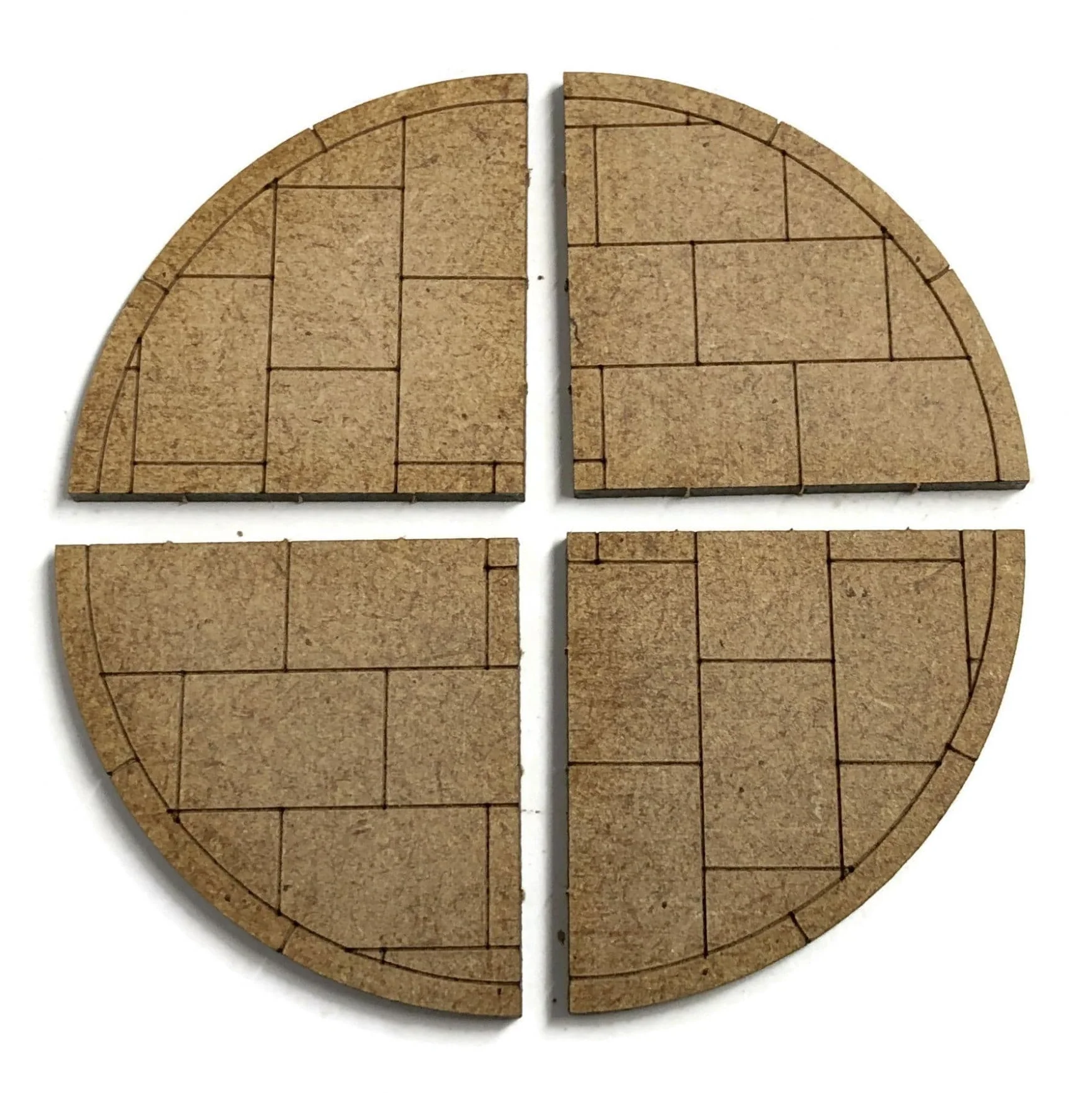 LX218 Laser Cut MDF 90 Degree Pavement Corners Model Kit