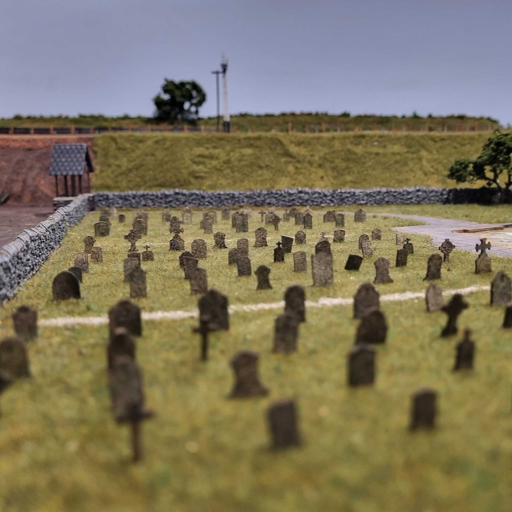 LX394 Laser Cut Gravestones Model Kit - Image 2