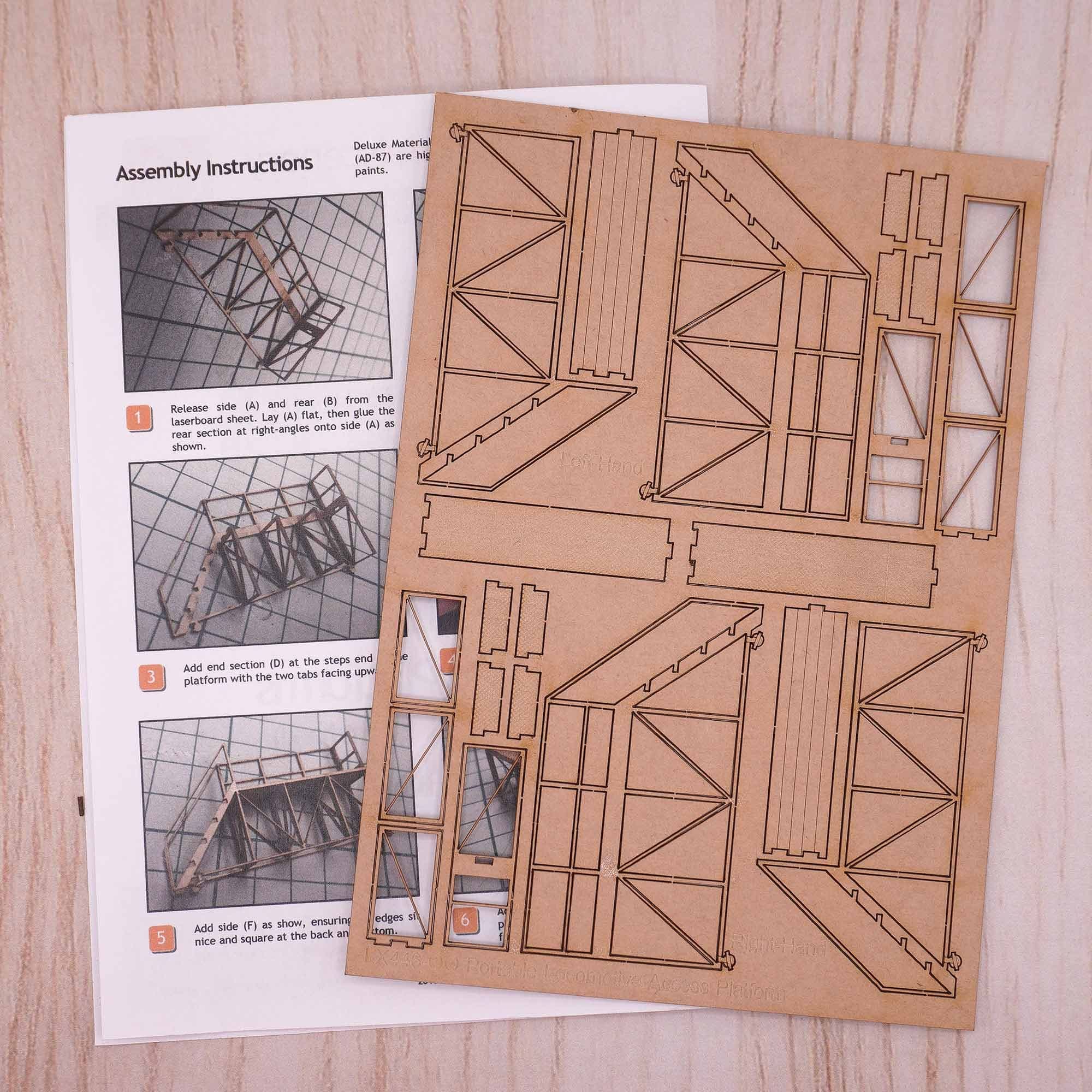 LX446 Portable Locomotive Access Platforms Model Kit - Image 5