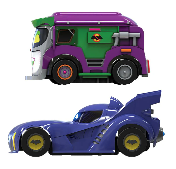 G1186M Micro Scalextric Batwheels Bam vs Joker Battery Powered Race Set - Image 3