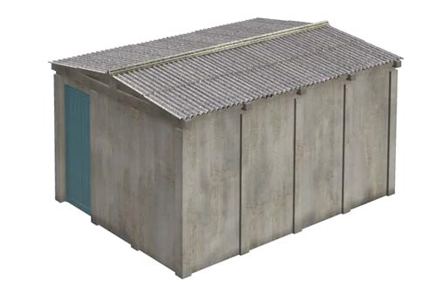 42-036 Sectional Lineside Hut - Blue Door - Image 2