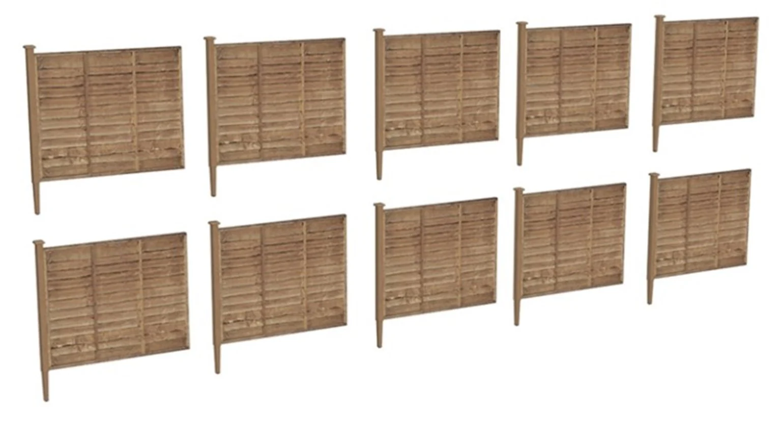 42-0505 6' Garden Fencing (x10)