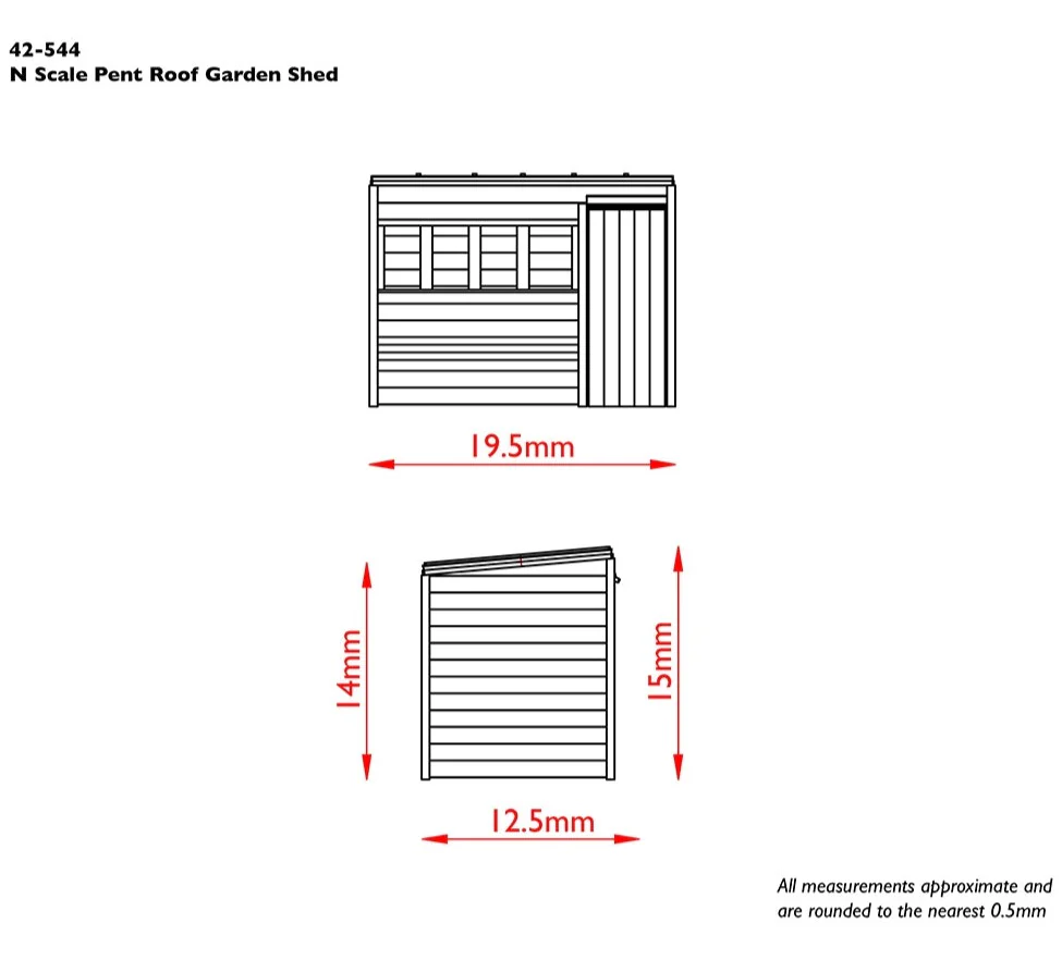 42-544 Pent Roof Garden Shed - Image 3