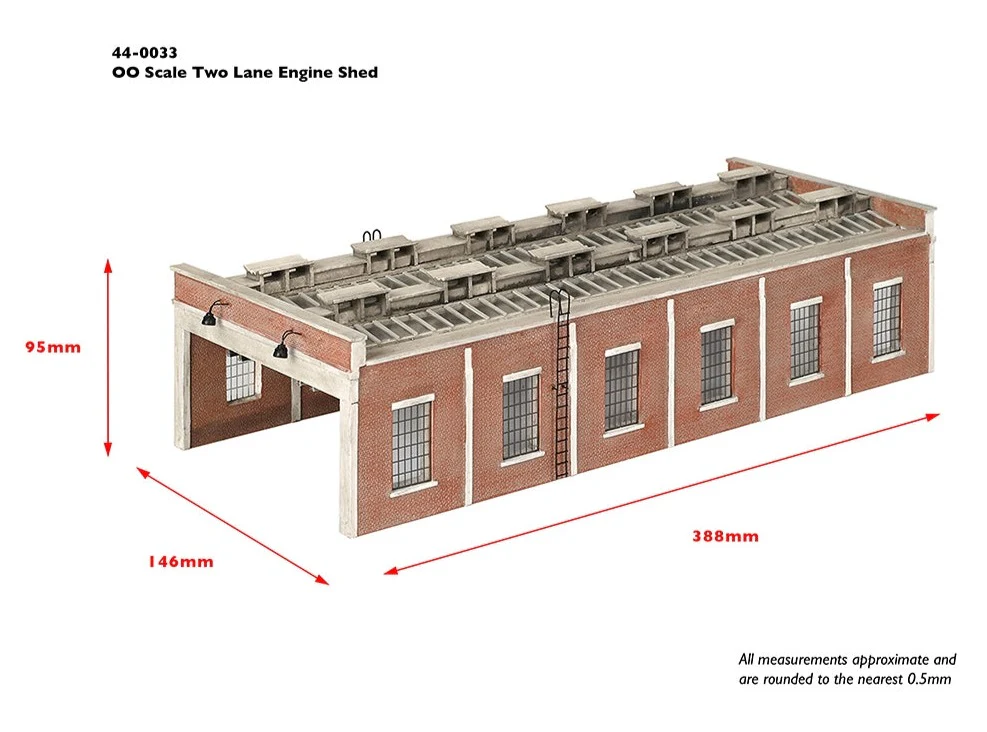 44-0033 Two Lane Engine Shed - Image 2