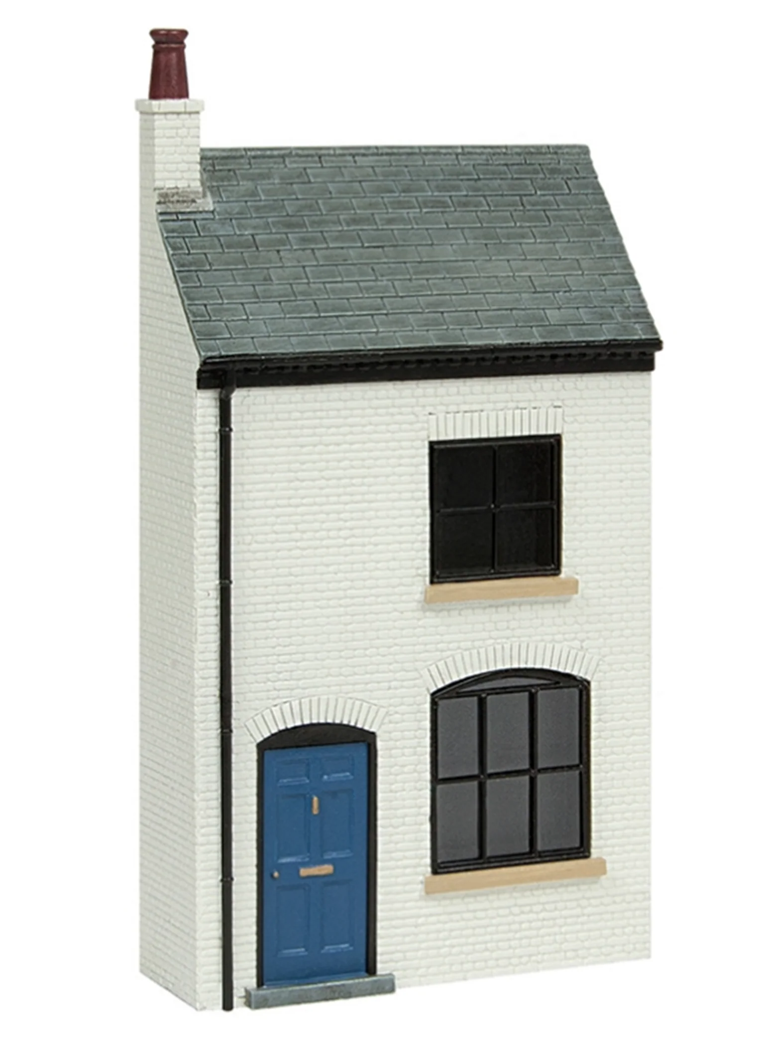 44-0123 Low Relief Lucston Terrace House - White