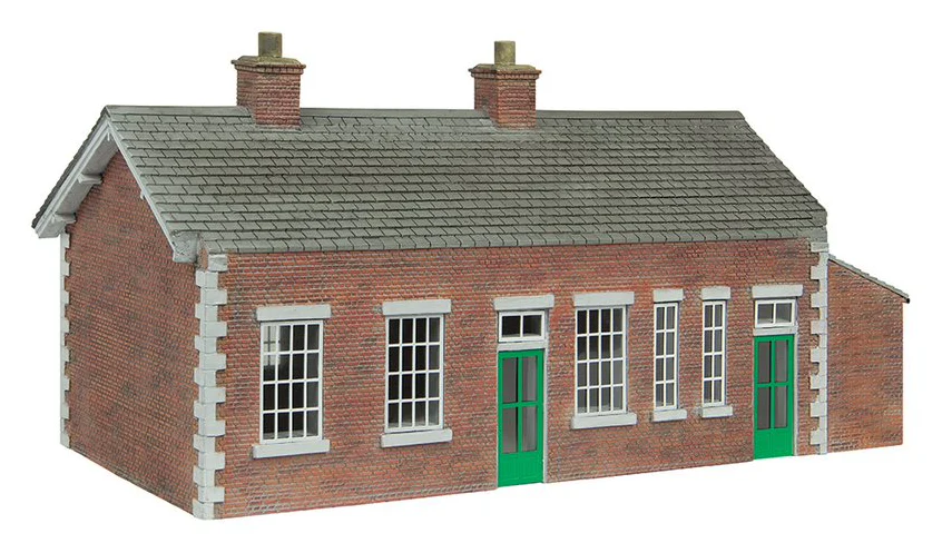 44-0179A S&DJR Brick Station Green and Cream