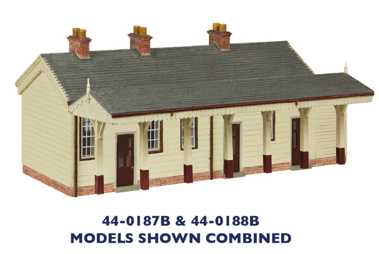 44-0187B S&DJR Wooden Station Building Chocolate and Cream - Image 2