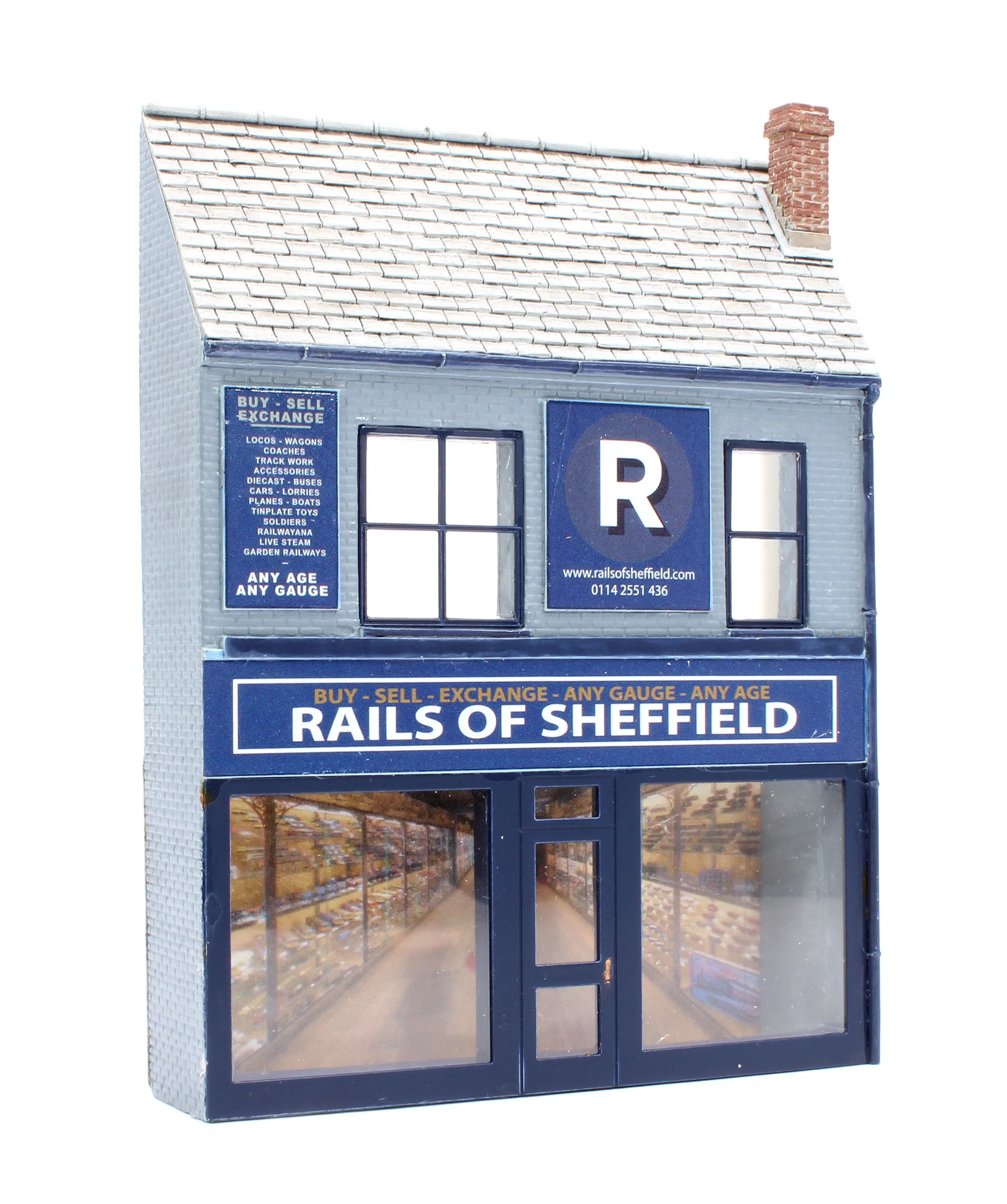 44-0222Z Low Relief 'Rails of Sheffield Store' Shop