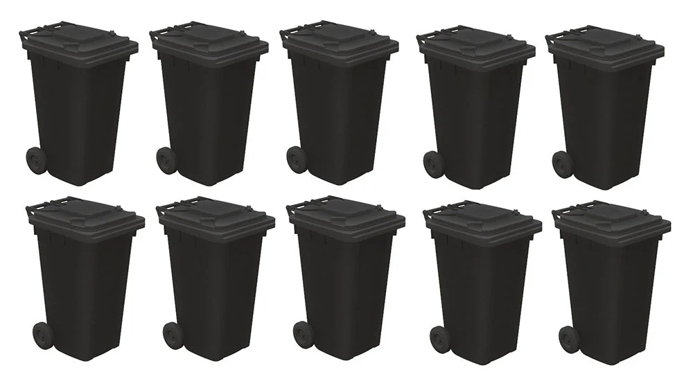 44-525 Domestic Wheelie Bins (x10) - Image 3
