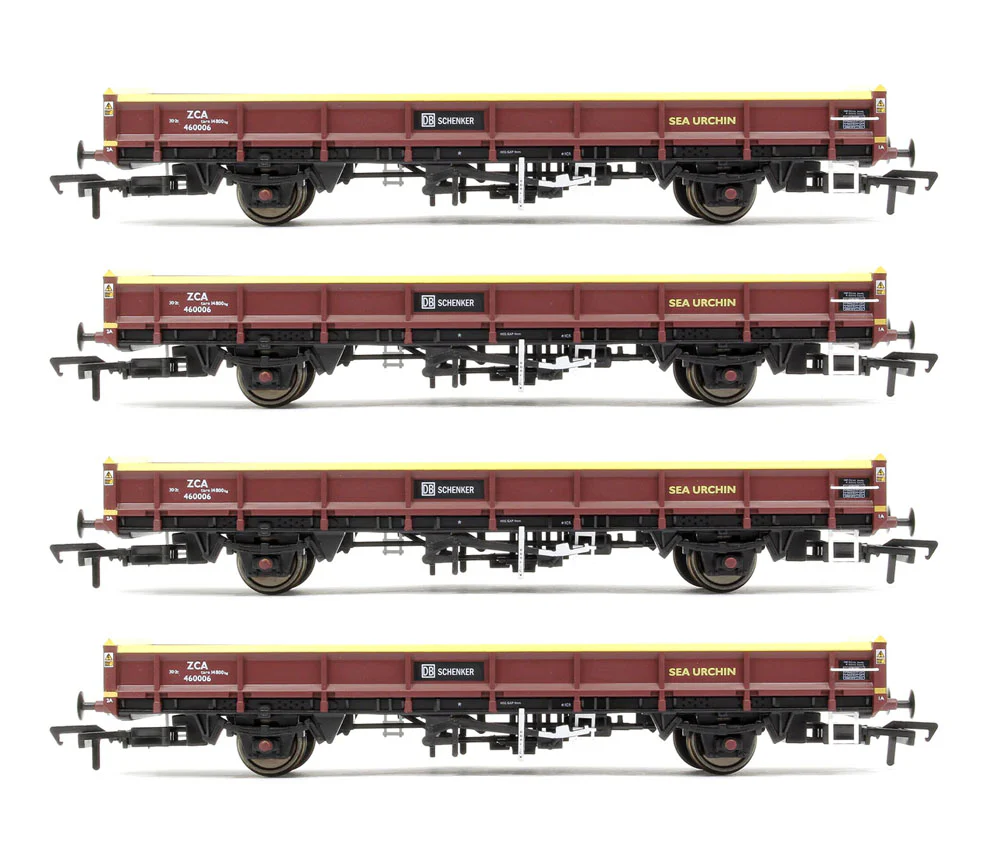 E87021x4 Set of 4 BR ZCA 'Sea Urchin' Open Wagon (Ex-EWS) DB Schenker No. 460006