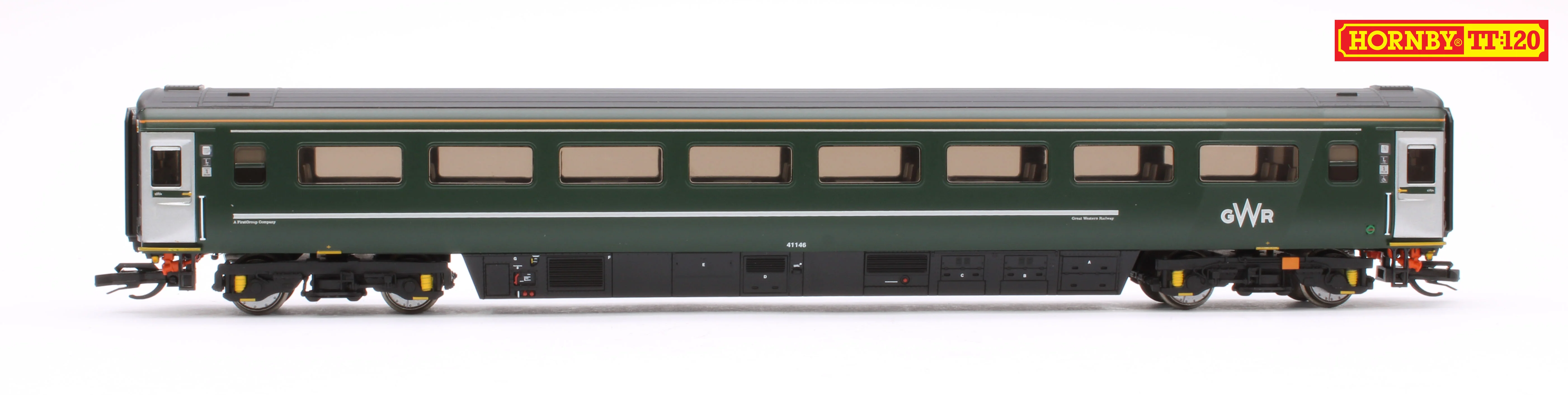GWR-HST+2-BUNDLE Set of 4 GWR TT:120 Class 43 HST & Mk3 Coaches - Image 8