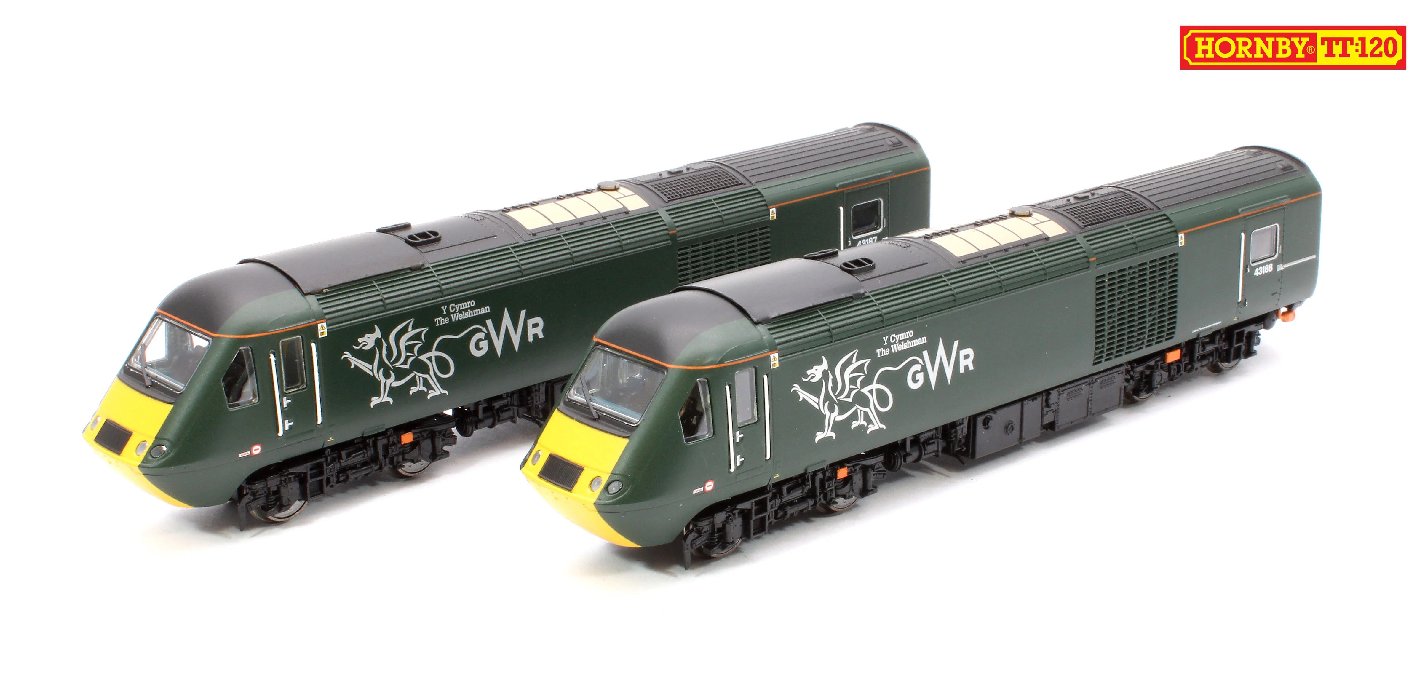 GWR-HST+6-BUNDLE Set of 8 GWR TT:120 Class 43 HST & Mk3 Coaches - Image 2