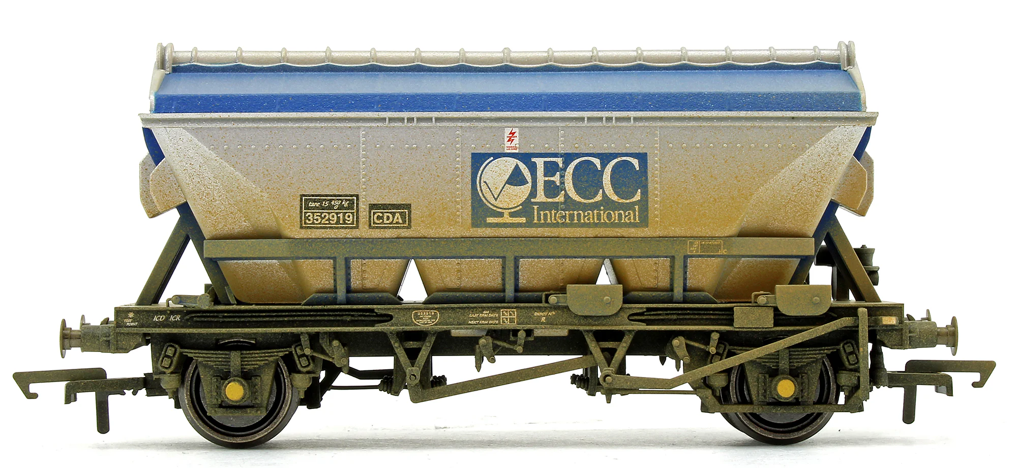 R6964 Set of Three ECC CDA Hopper Wagons - Weathered - Image 4