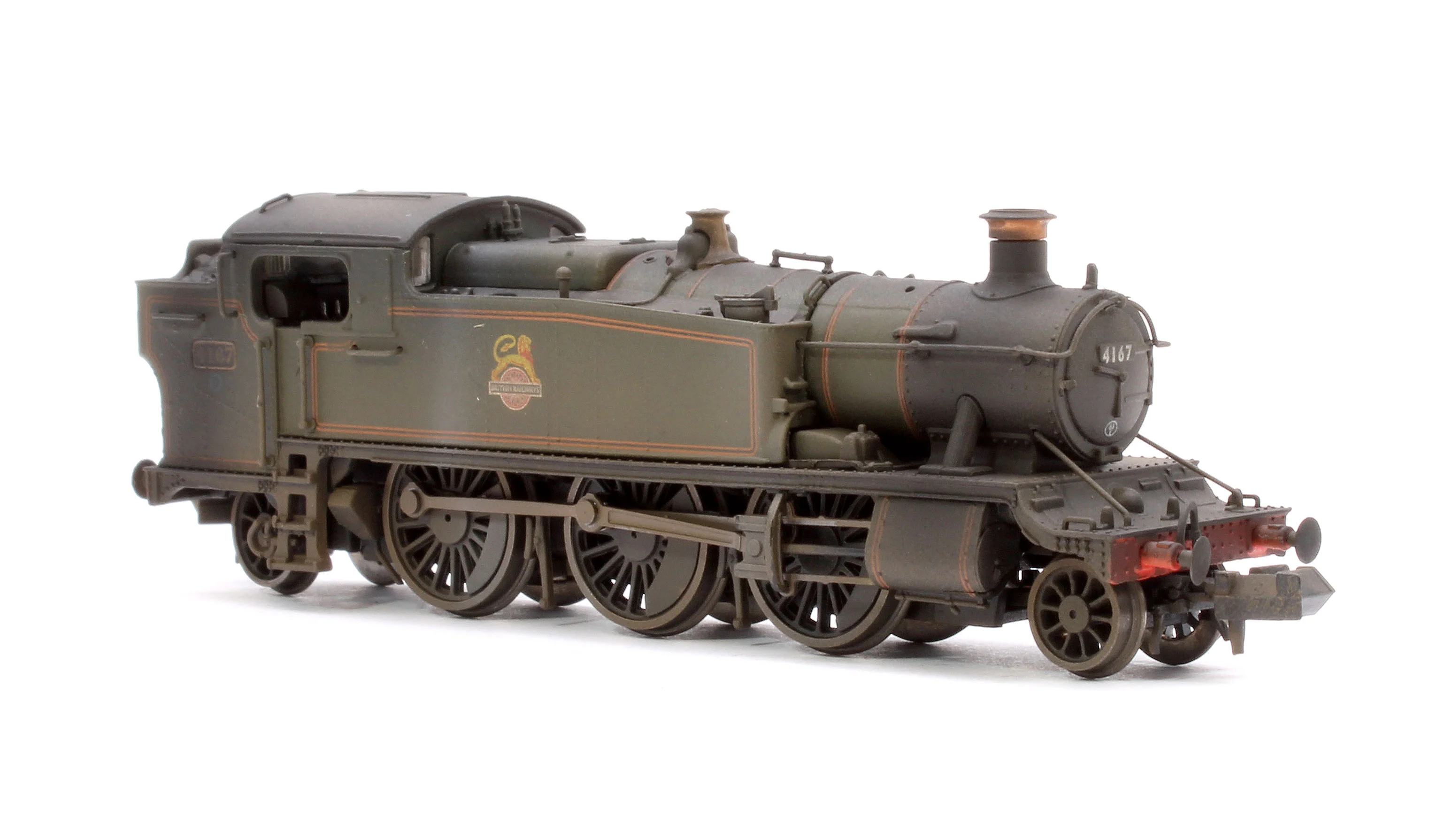 S2103-05W Custom Weathered Class 5101 Large Prairie British Railways BR Lined Green (Early Crest) 2-6-2 Tank Locomotive No.4167 - Image 4