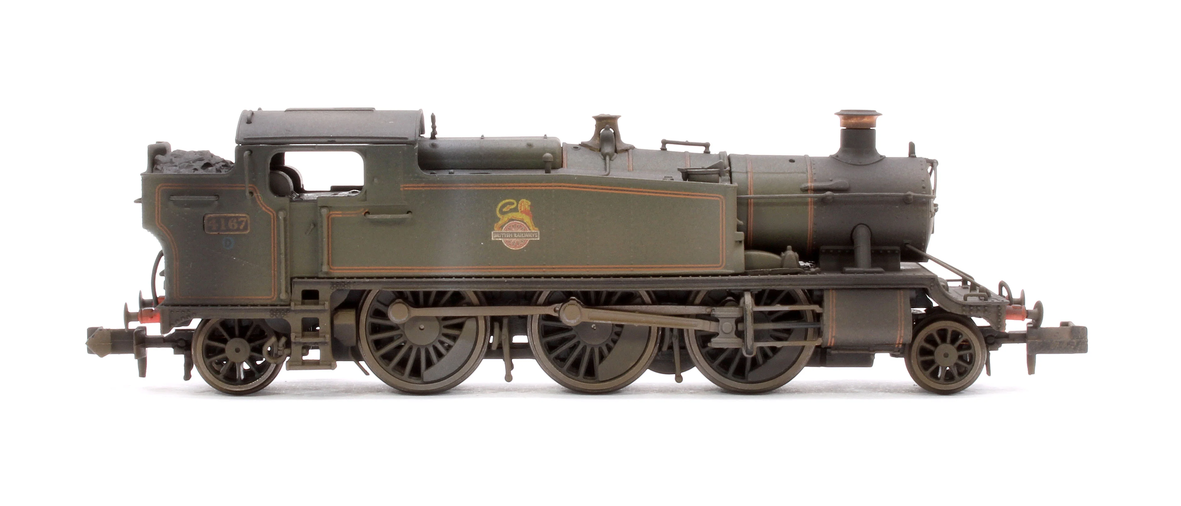 S2103-05W Custom Weathered Class 5101 Large Prairie British Railways BR Lined Green (Early Crest) 2-6-2 Tank Locomotive No.4167 - Image 6